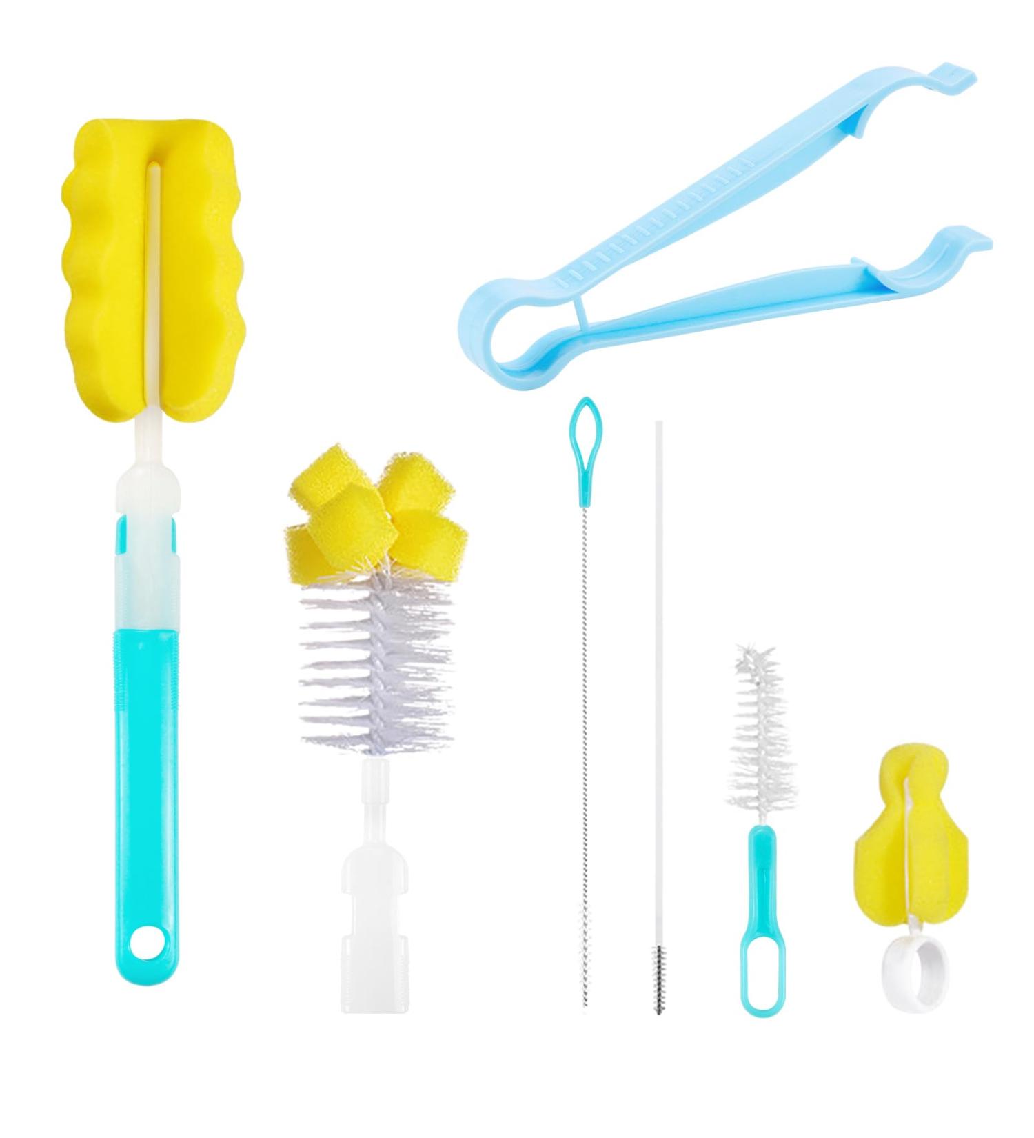 Ultimate Baby Bottle Brush Set | Effective Cleaner for Bottles Pacifiers & Straws | International Shipping Available - Buy Online on GoSupps.com