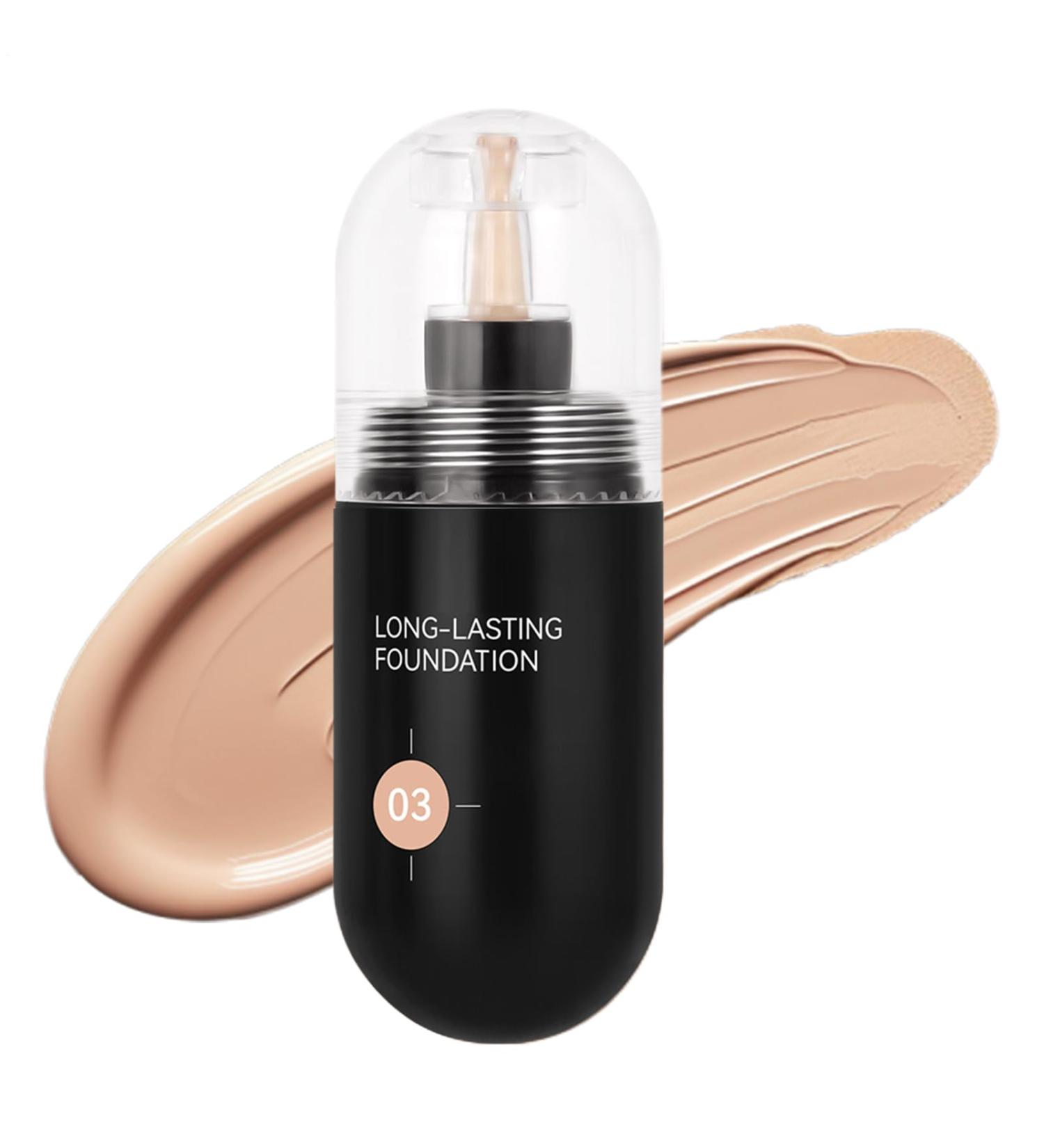 Liquid Foundation Matte Foundation 30ml Moisturizing Anti-Shine Makeup Base for Skin Types - Buy Online on GoSupps.com
