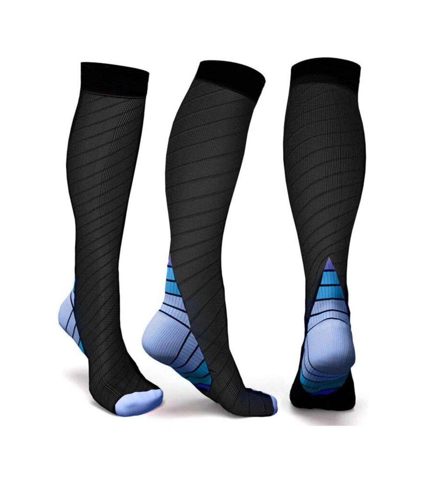 Zlyj Compression Socks for Men & Women 3 Pairs Knee Socks for Fitness & Relaxation XL Size - Buy Online on GoSupps.com
