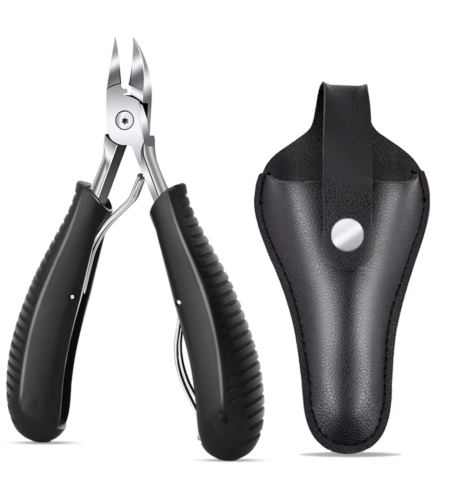 Professional Toenail Clippers for Seniors - Heavy Duty, Non-Slip Handle, Sharp Curved Grooming Tool for Thick & Ingrown Nails - Buy Online on GoSupps.com