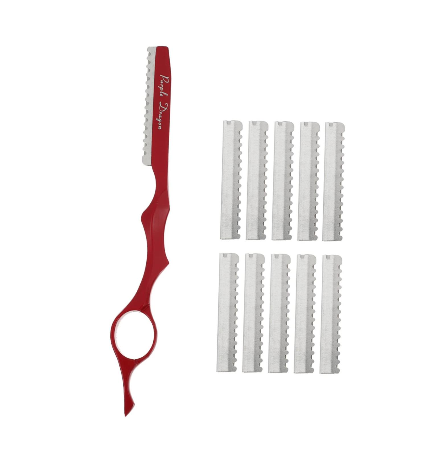 Fomiyes 11th Holder for Hair Cutting Tools | Slim Rustproof Hair Scissors & Thinning Cutter - 17.5x2cm Red - Perfect for Home Use - Buy Online on GoSupps.com
