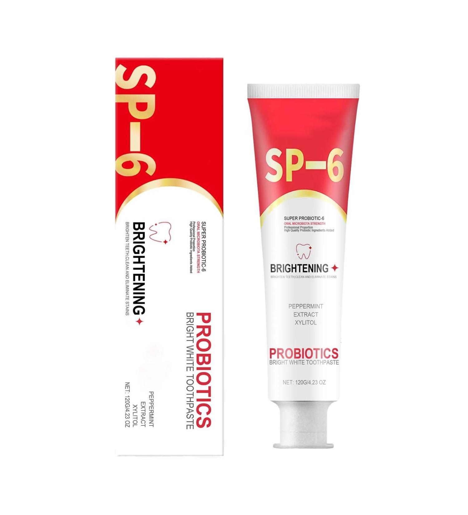 Sp6 Probiotic Toothpaste - Ultra Whitening & Fresh Breath - Deep Cleaning Care (1pcs) - Shop Internationally - Buy Online on GoSupps.com