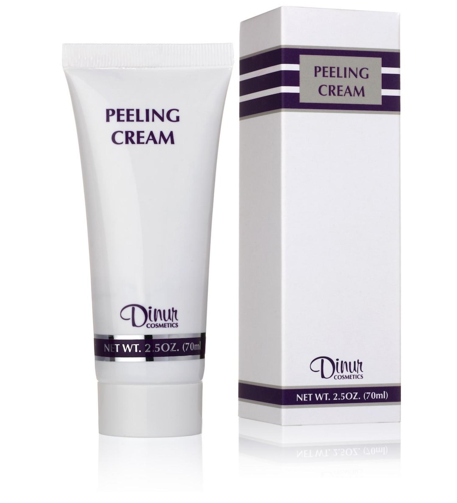 Dinur Cosmetics Peeling Cream Removes Dead Cells Gentle Exfoliation for Clearer Healthier Skin 2.5 oz. 70 ml. 2.5 Ounce (Pack of 1)
