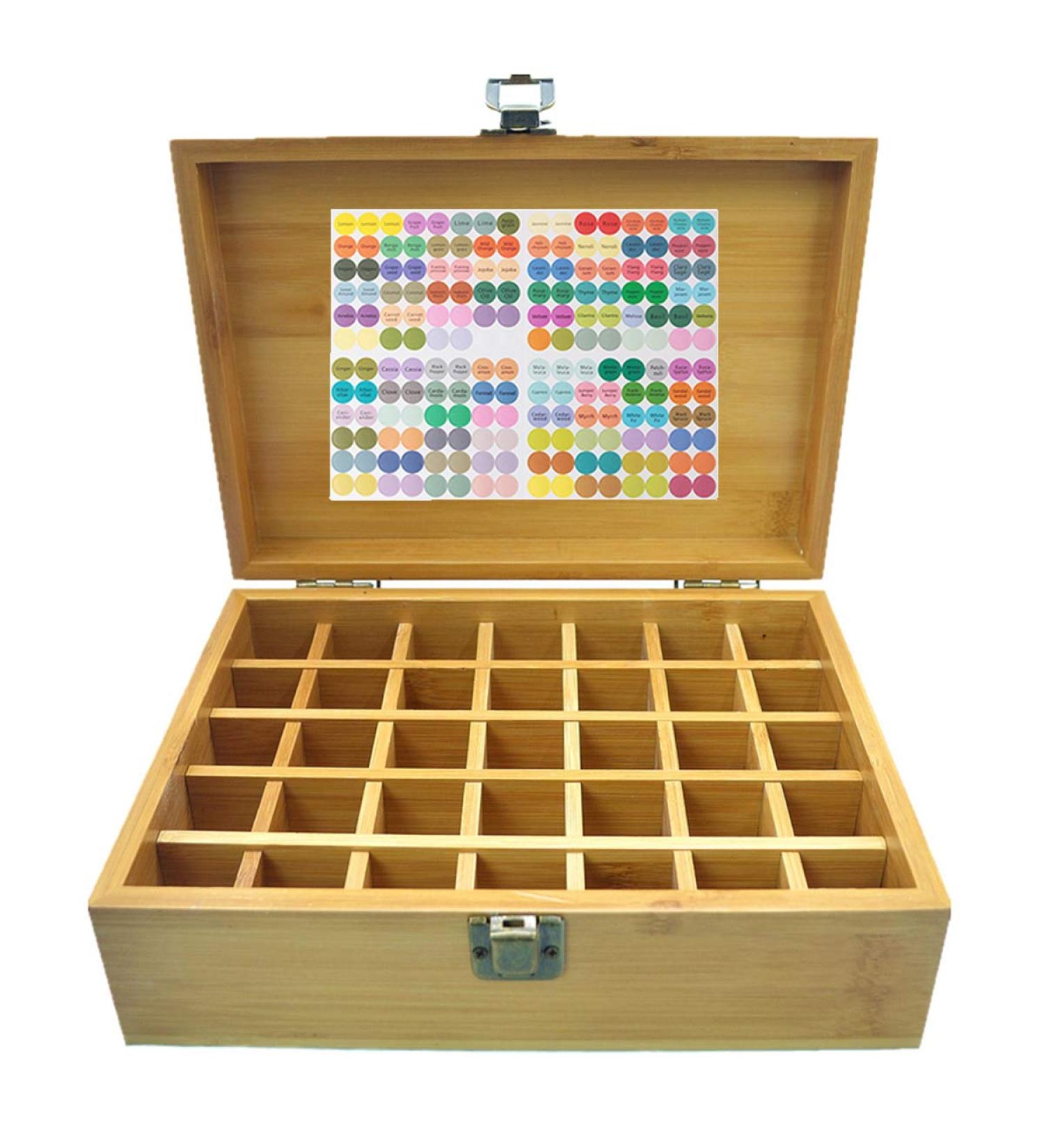 Buy Beunyow 35 Holes BAGBUS Aromatherapy Gift Box Essential Oil Storage Case for Nail Polish Fragrance Oils & Lipstick - Buy Online on GoSupps.com