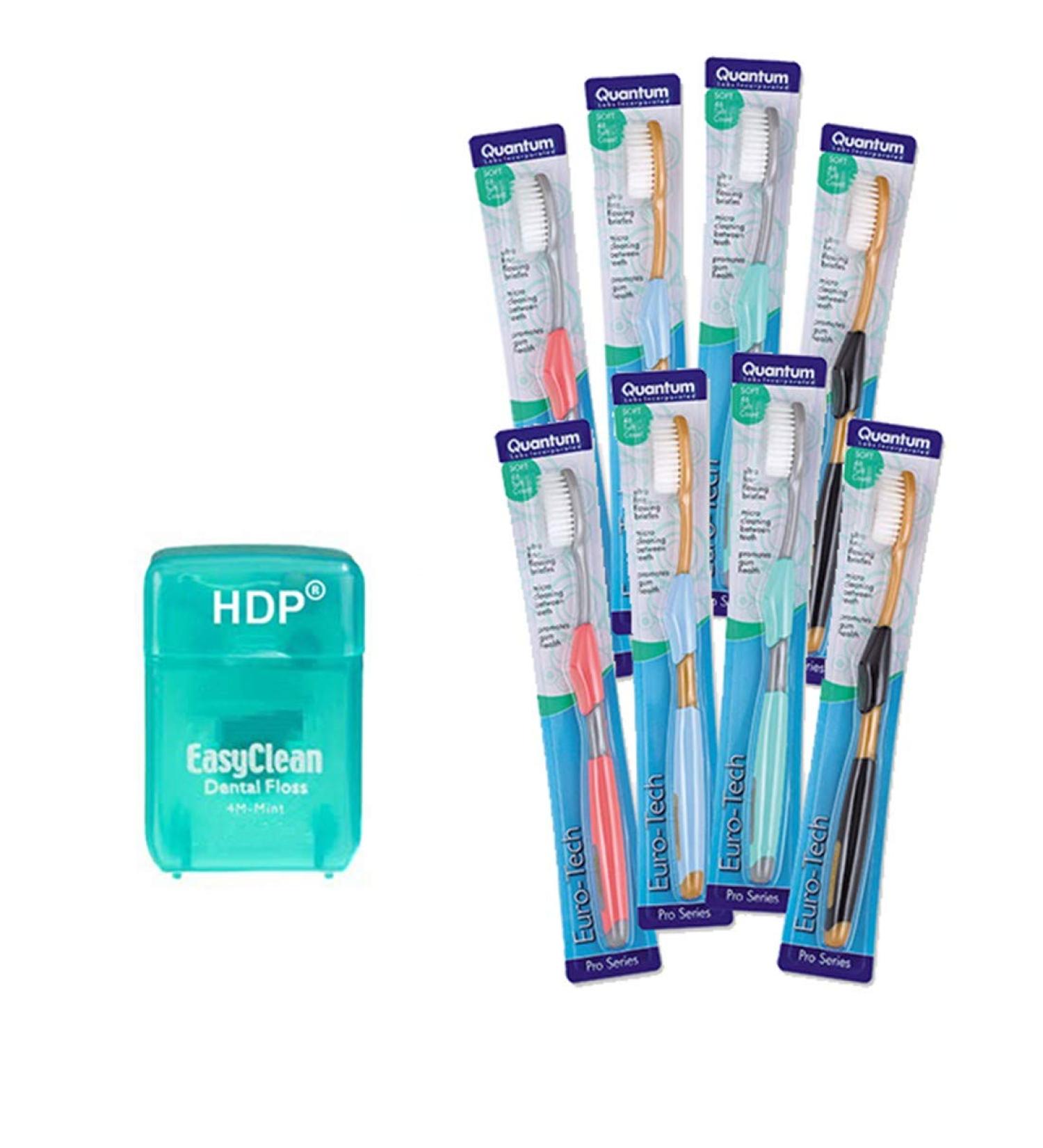 HDP Euro-Tech Toothbrush Size:Pack of 8 with Bonus Type:Original 8 Count (Pack of 1) Original