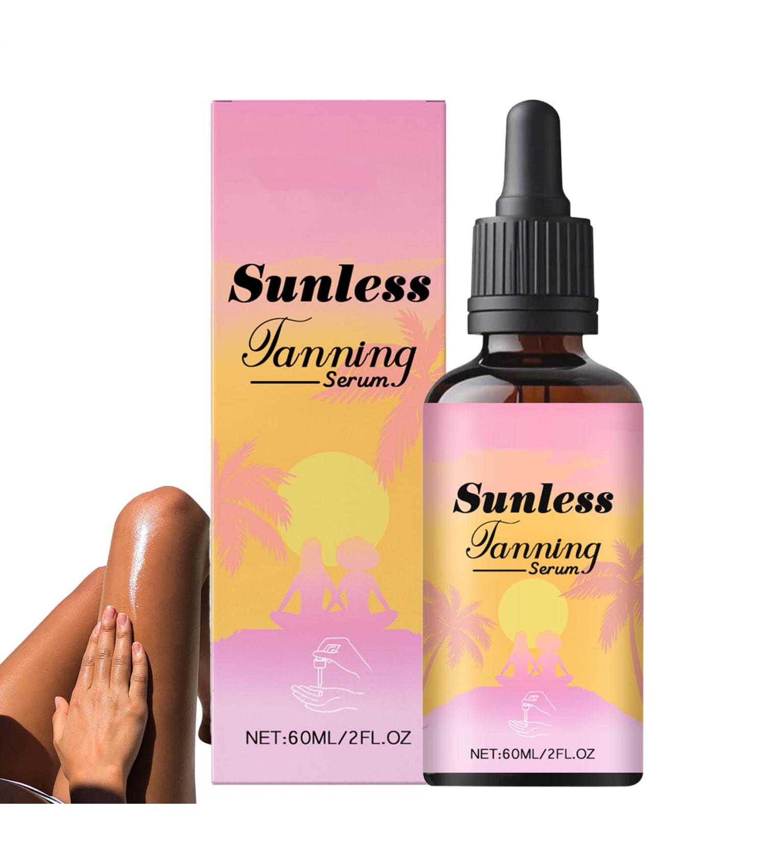  Mimoqk Tanning Drops Body Tanning Oil for Outdoor Sun 60mL Travel Size Gradual Tanner Hydrating Long-Lasting Formula for Face Daily Use Beach Indoor Fitness - Buy Online on GoSupps.com