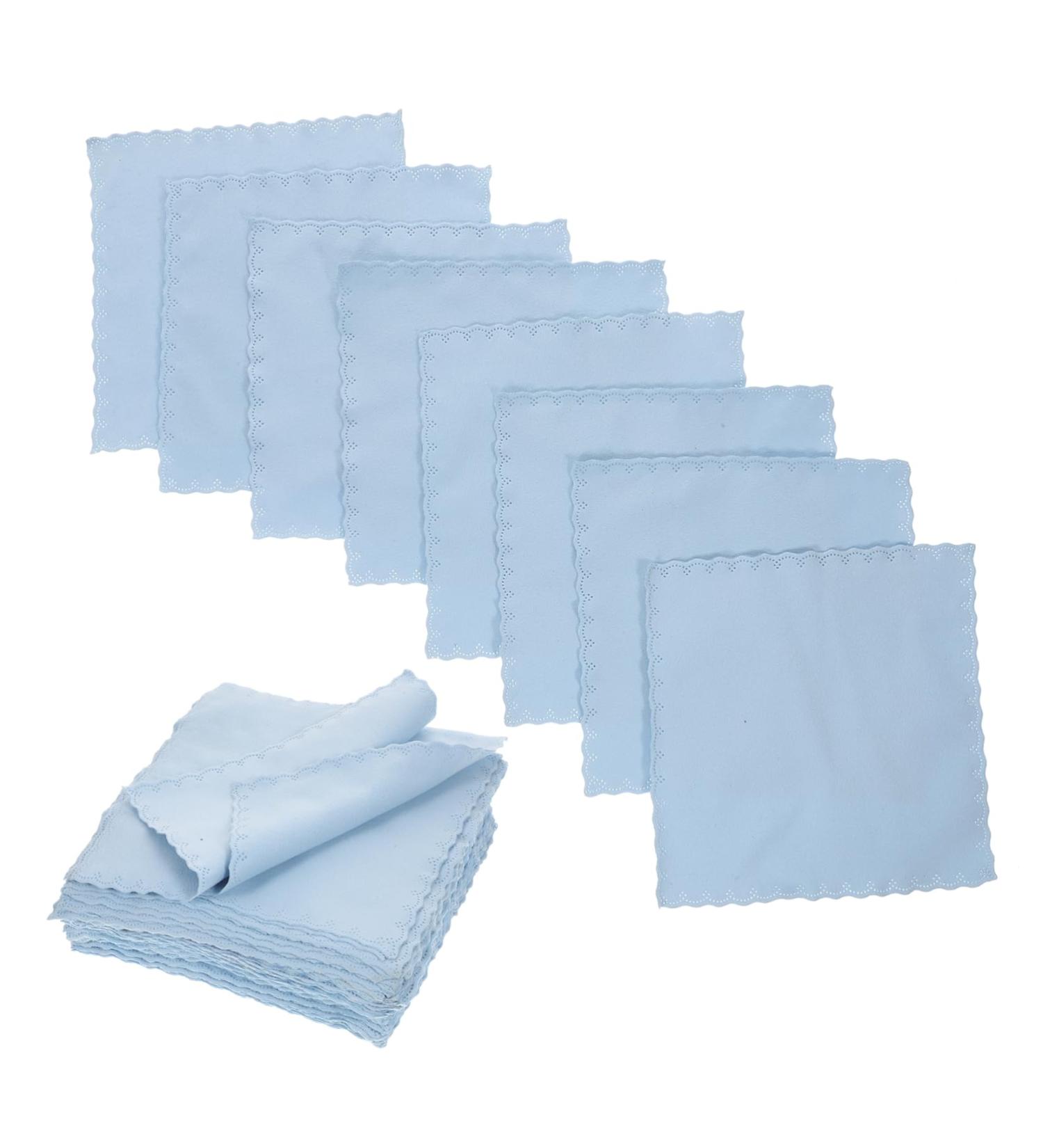 Beavorty 50pcs Flannel Wiping Cloth - Premium Glasses Cleaner Screen Cleaner Wipes & Lens Wipes - Double Sided Fiber Cloths for Eyeglasses - Buy Online on GoSupps.com