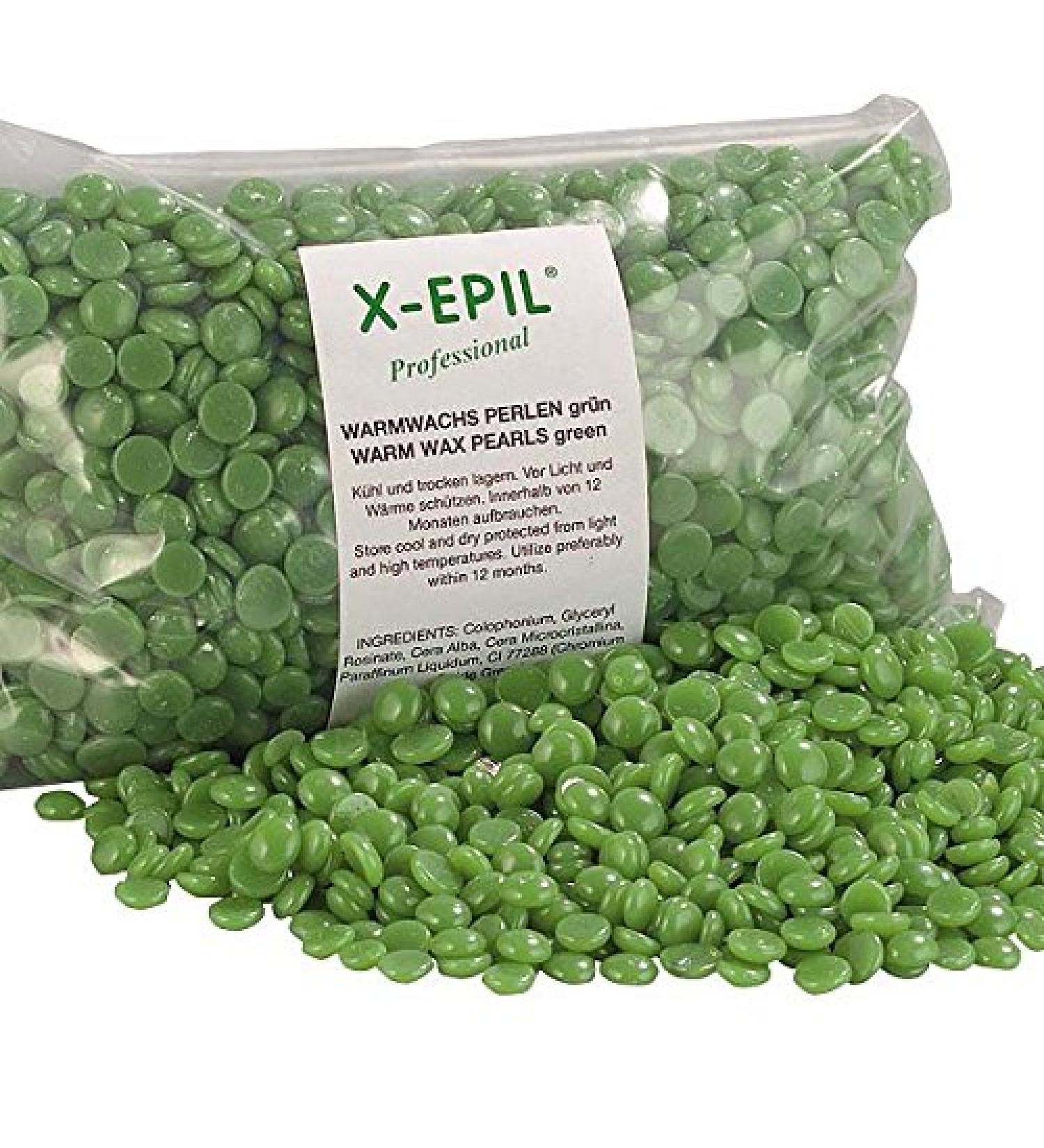 X-Epil Warm Wax Beads - Green 500 G Bag