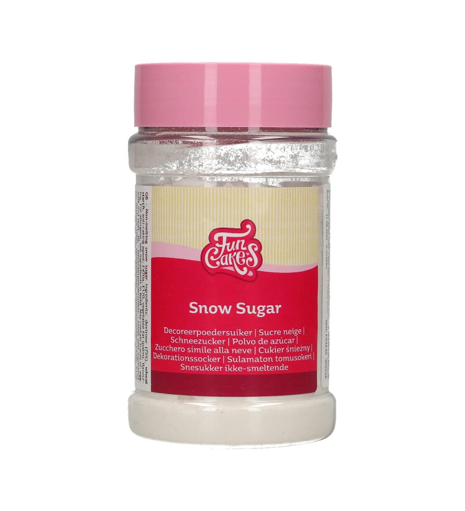 FunCakes Snow Sugar: Non Melting Sugar Great for Decorating Donuts Cookies Cakes Waffles 150 g.