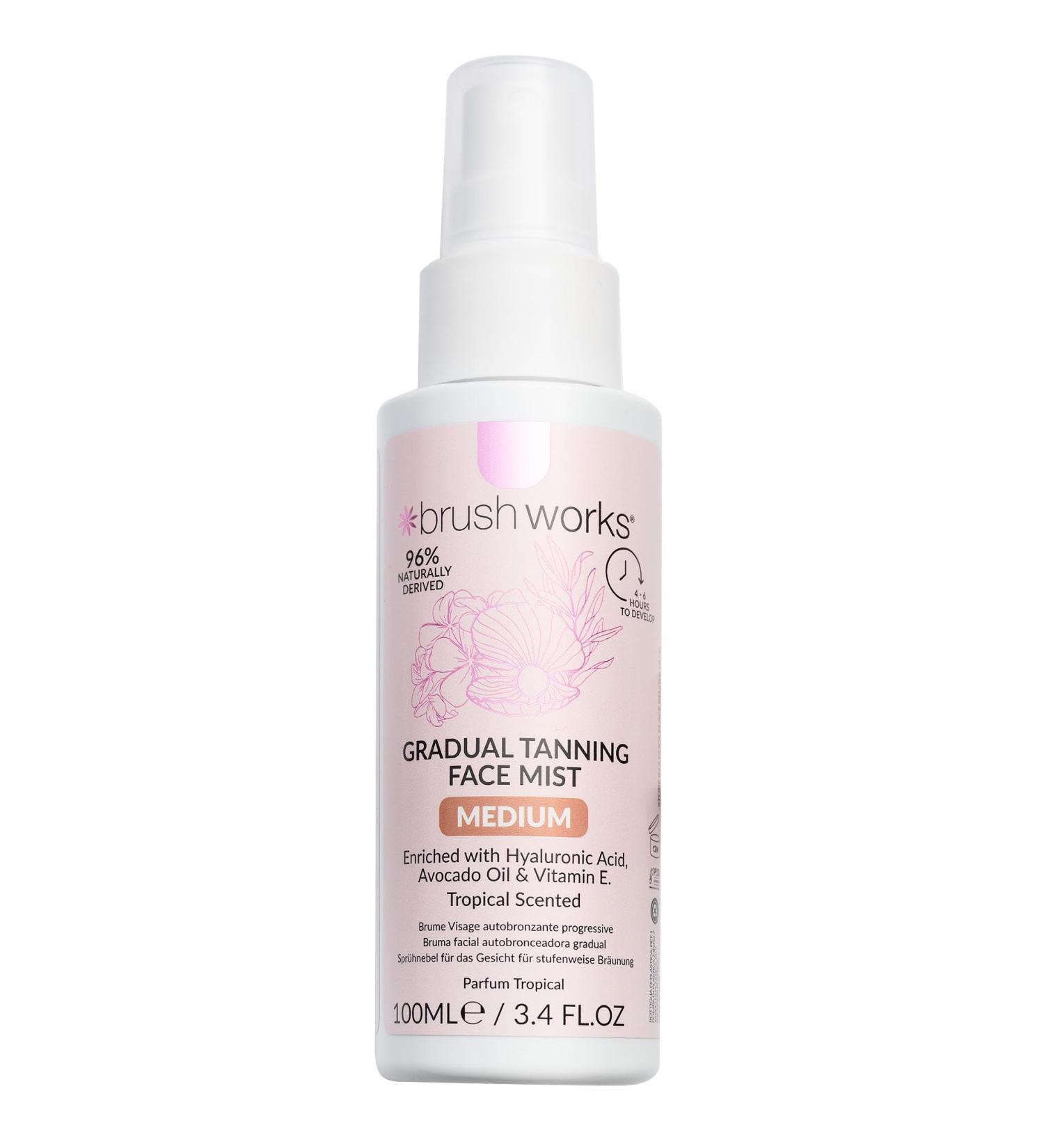 Brushworks Bronzing Tanning Face Mist - Medium 100ml - Buy Online on GoSupps.com