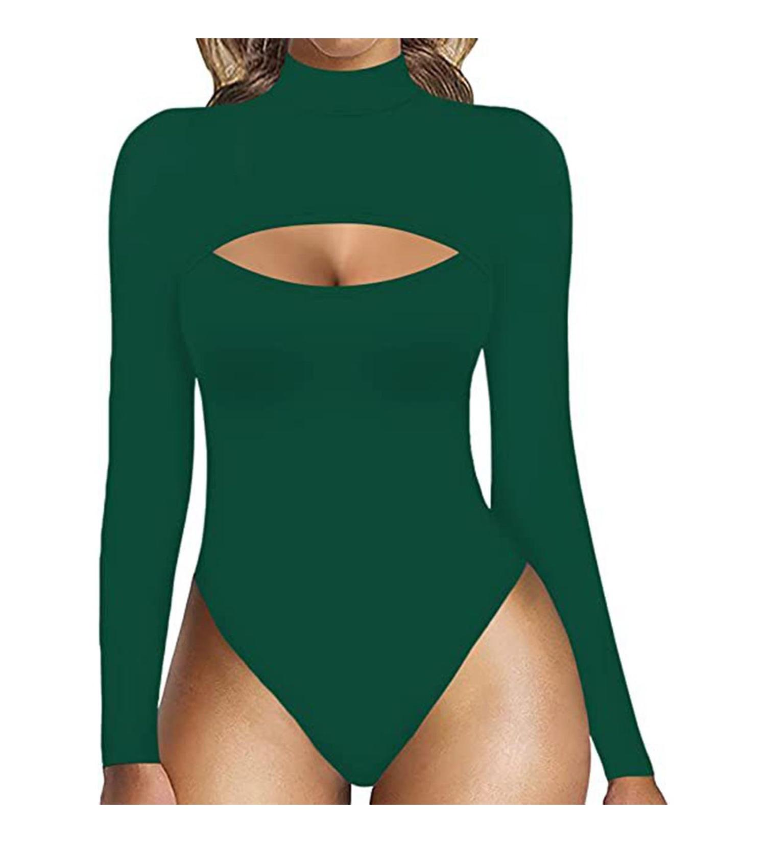iOoppek Fast Weight Loss Short Sleeve Body for Women - Extreme Tummy Control & Thigh Slimming - Green M - International Shipping Available - Buy Online on GoSupps.com