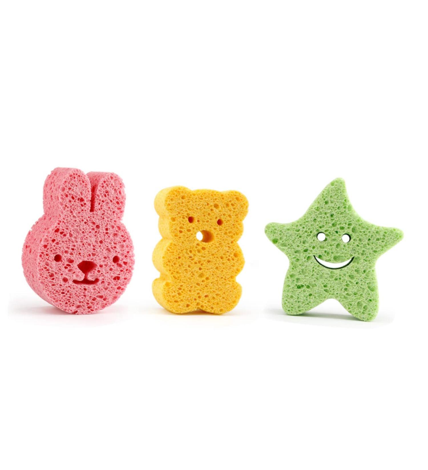 MERRYHAPY 6pcs Bath Sponge Set | Body Loofah & Animal Bathing Sponge | Ideal for Kids & Adults | Perfect for Showers & Cleaning - Buy Online on GoSupps.com