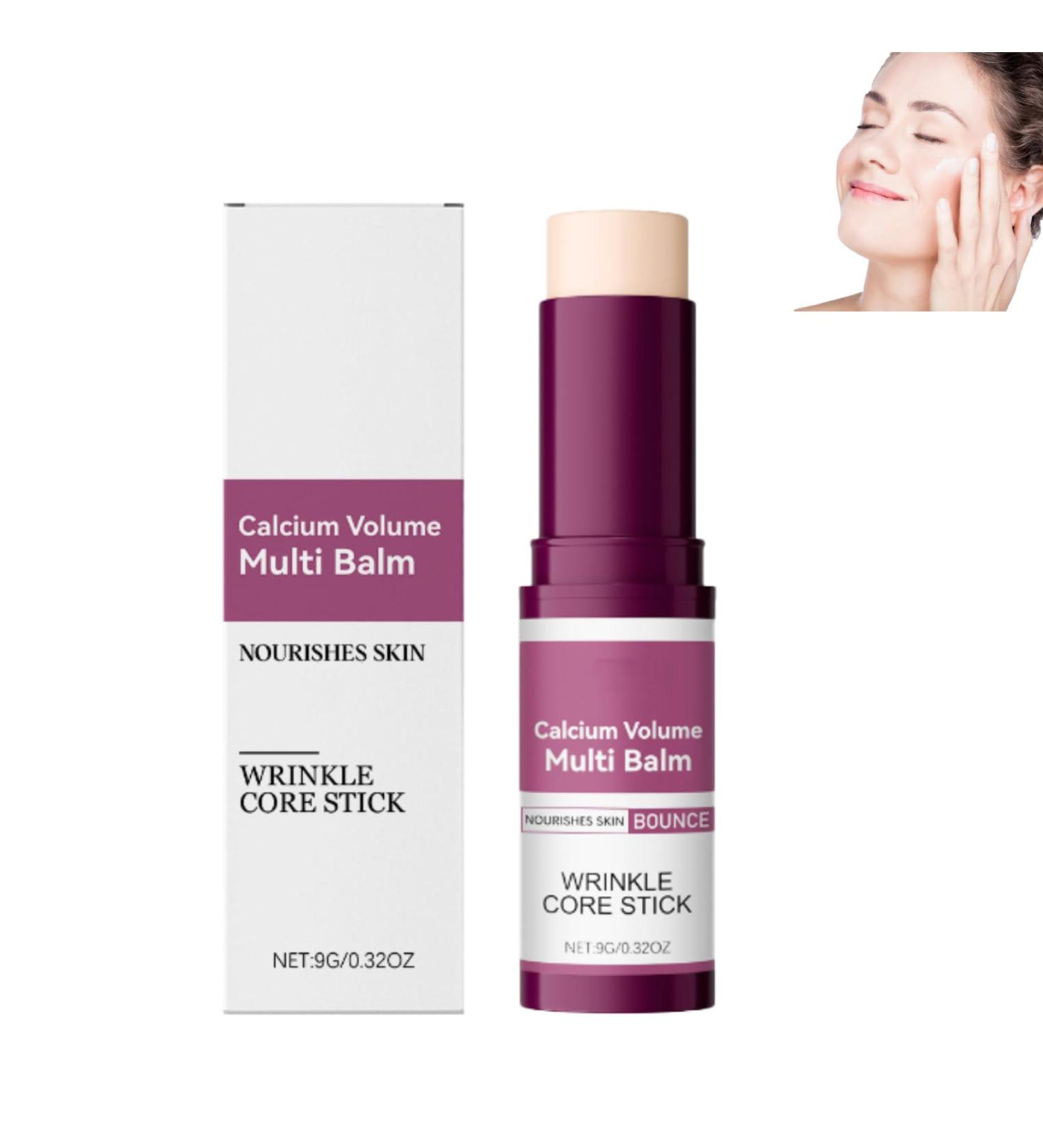 Calcium Multi Balm Calcium Volume Multi Balm Wrinkle Core Stick Korean Collagen Moisturing Stick Intensive Repair Keep The Skin Firming Moist and Smooth for Eyes Neck and Forehead (1) - Buy Online on GoSupps.com