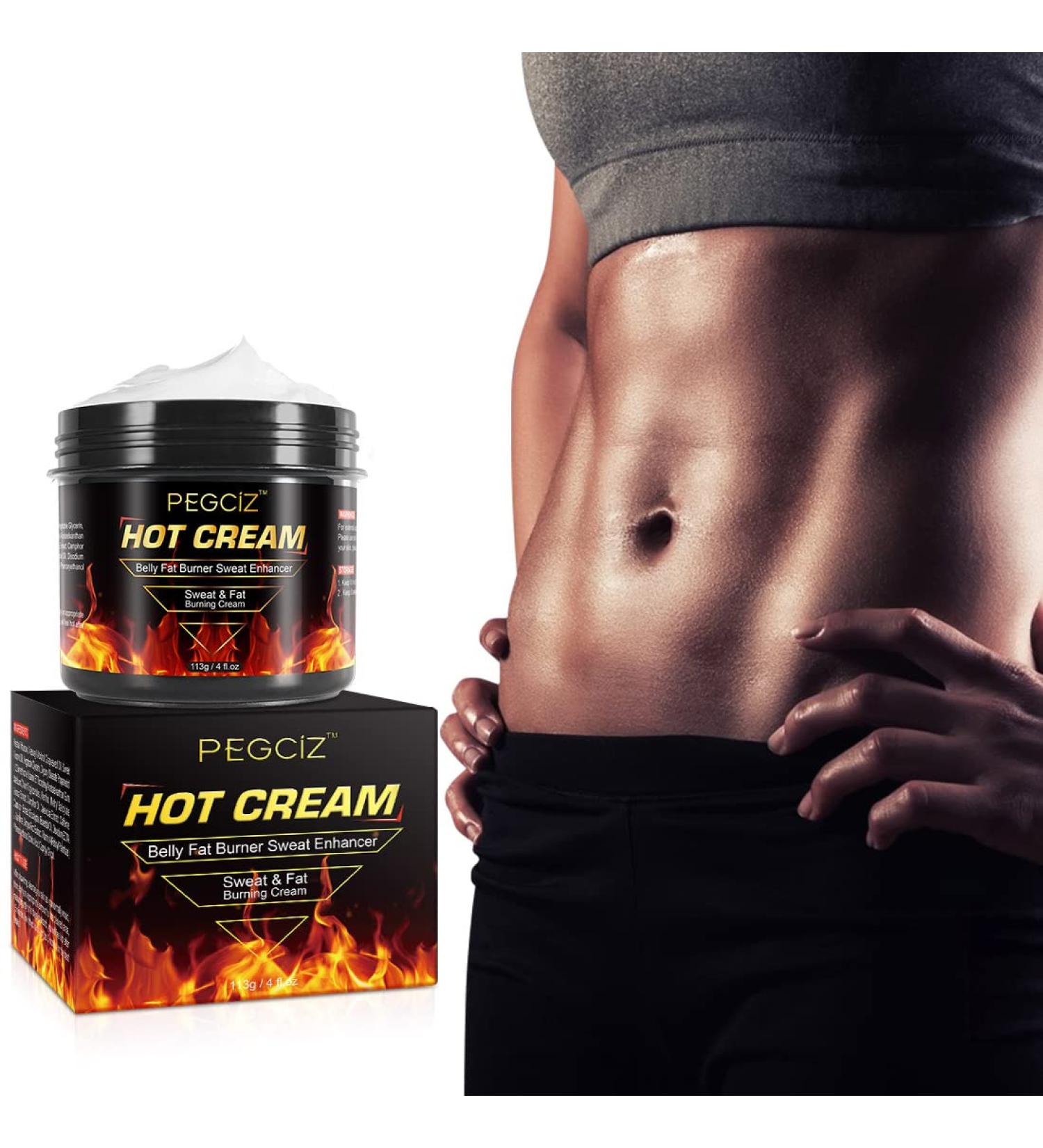 Pegciz Hot Cream for Belly Fat Burner & Anti Cellulite - Sweat Cream for Women & Men - Weight Loss & Cellulite Cream for Thighs, Belly, Butt - Firming & Slimming Cream - Buy Online on GoSupps.com