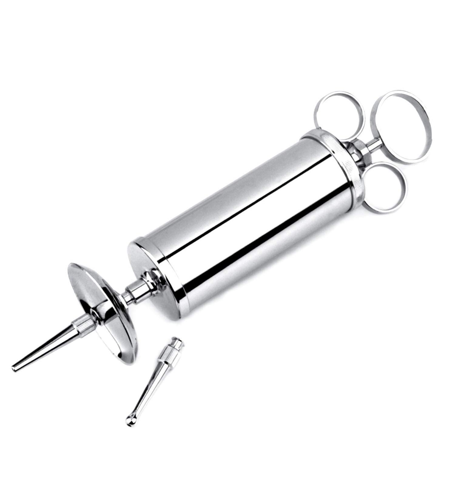 4 oz Ear Wax Removal Syringe - Brass with Chrome Finish for Household, EMTs, Firefighters, Police, Medical Students, Schools & Hobbies - Buy Online on GoSupps.com