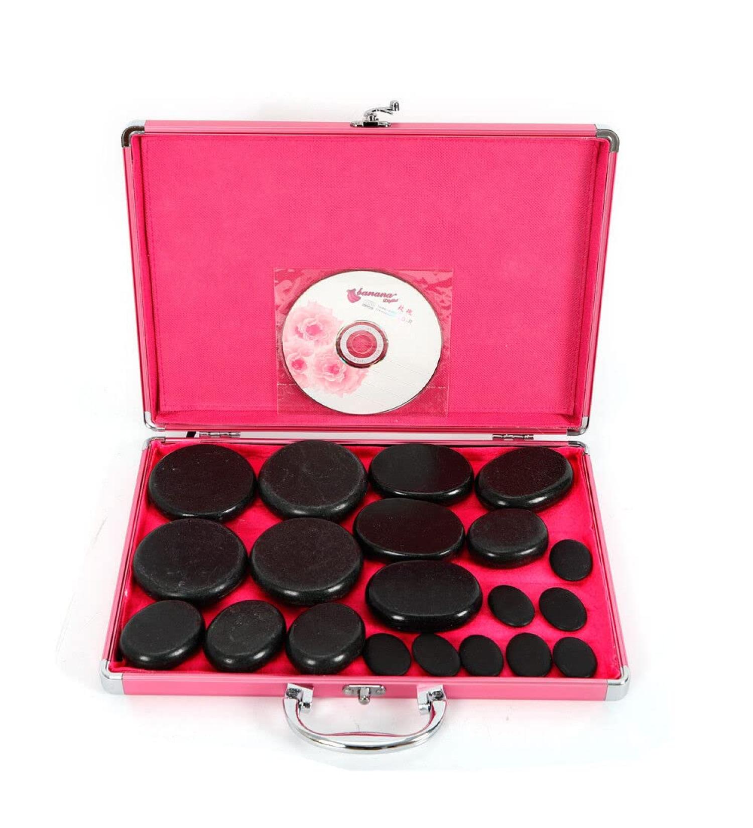 Large Hot Stone Massage Set - Premium Basalt Stones for Spa Therapy & Relaxation | International Shipping Available - Buy Online on GoSupps.com