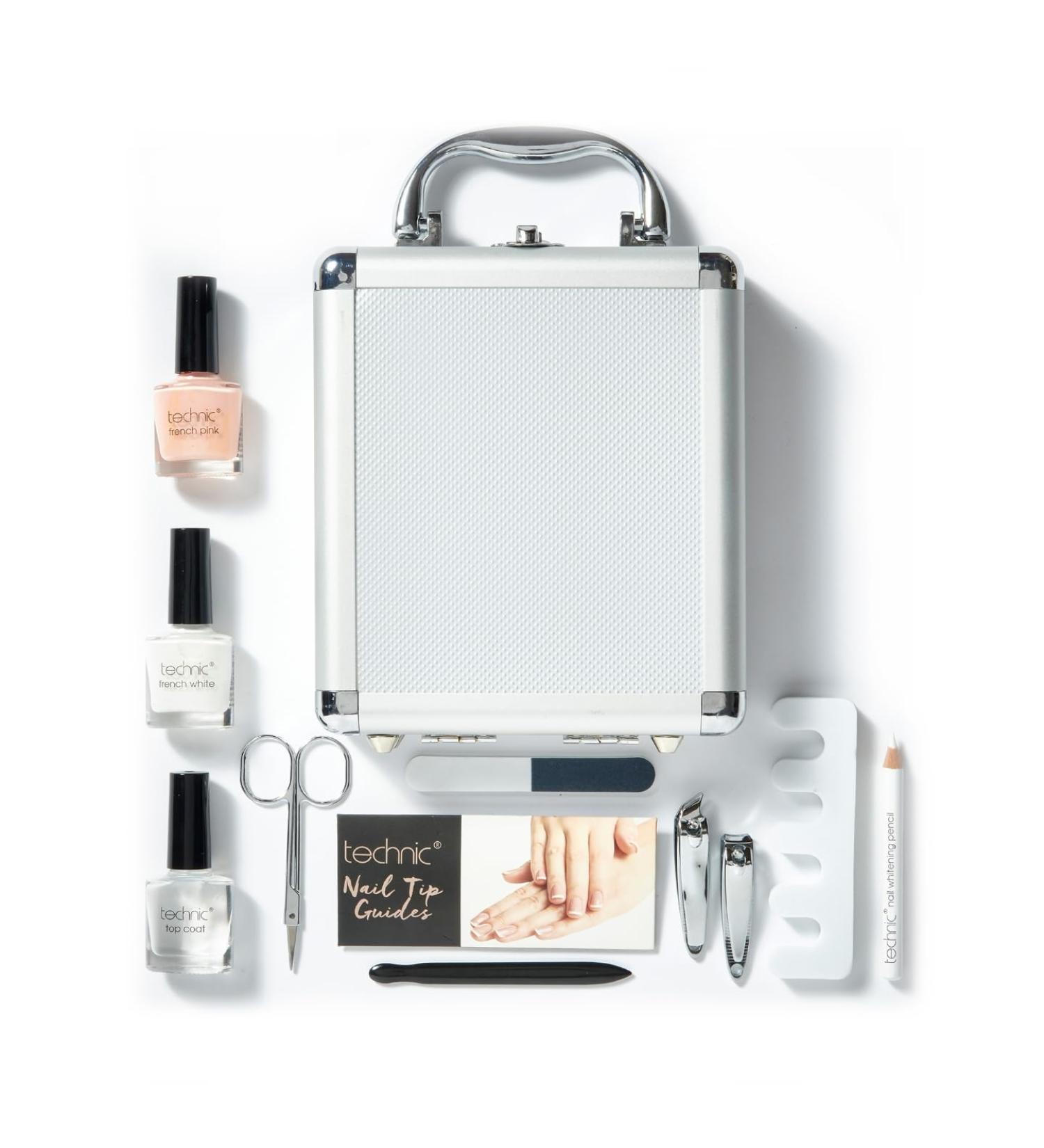 Technic French Manicure 12Pc Beauty Case - Contains Everything to Create The Classic French Manicure in Minutes - Portable Carry Case Perfect for Gift or Travel - Buy Online on GoSupps.com