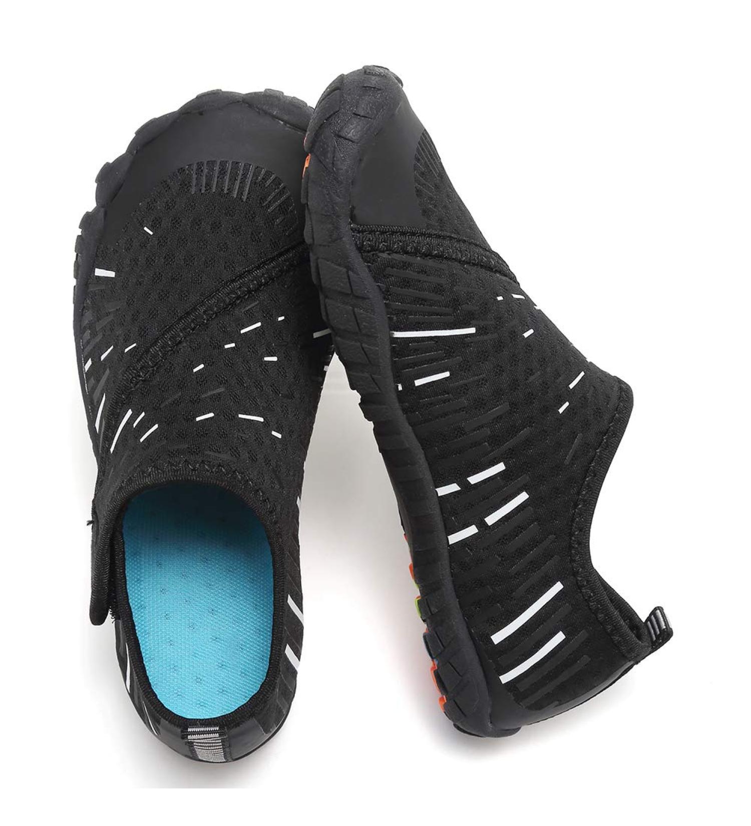 CIOR Kids Water Shoes - Lightweight Aqua Sneakers for Boys & Girls | Fast Dry Athletic Shoes (Big Kid Size 4, Black/White) - Buy Online on GoSupps.com