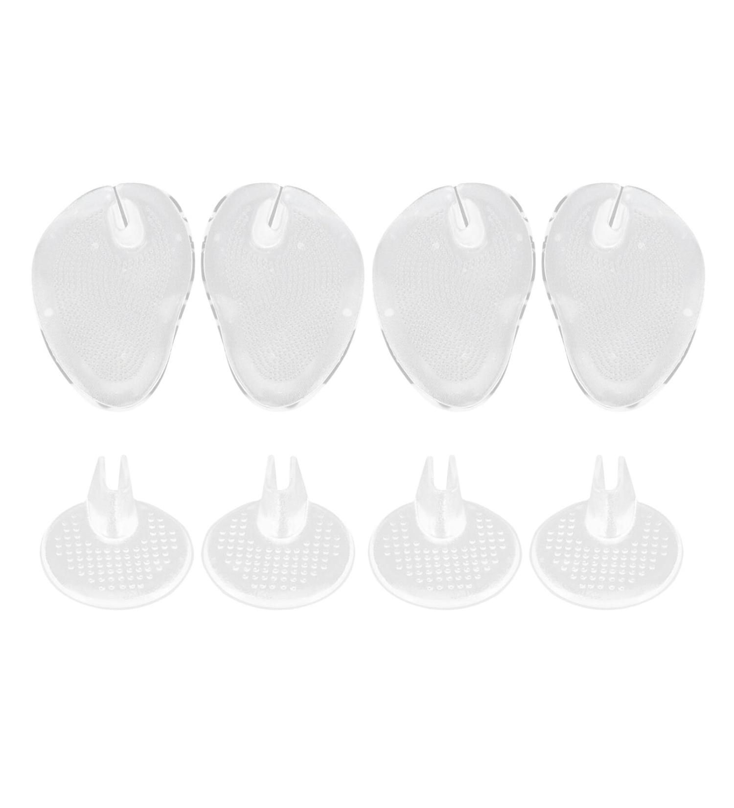 LIFKOME Gel Metatarsal Pads for Thong Sandals & Flip-Flops - 4 Pairs Forefoot Cushion Inserts for Ball of Foot Grip & Anti-Slip Support - Buy Online on GoSupps.com