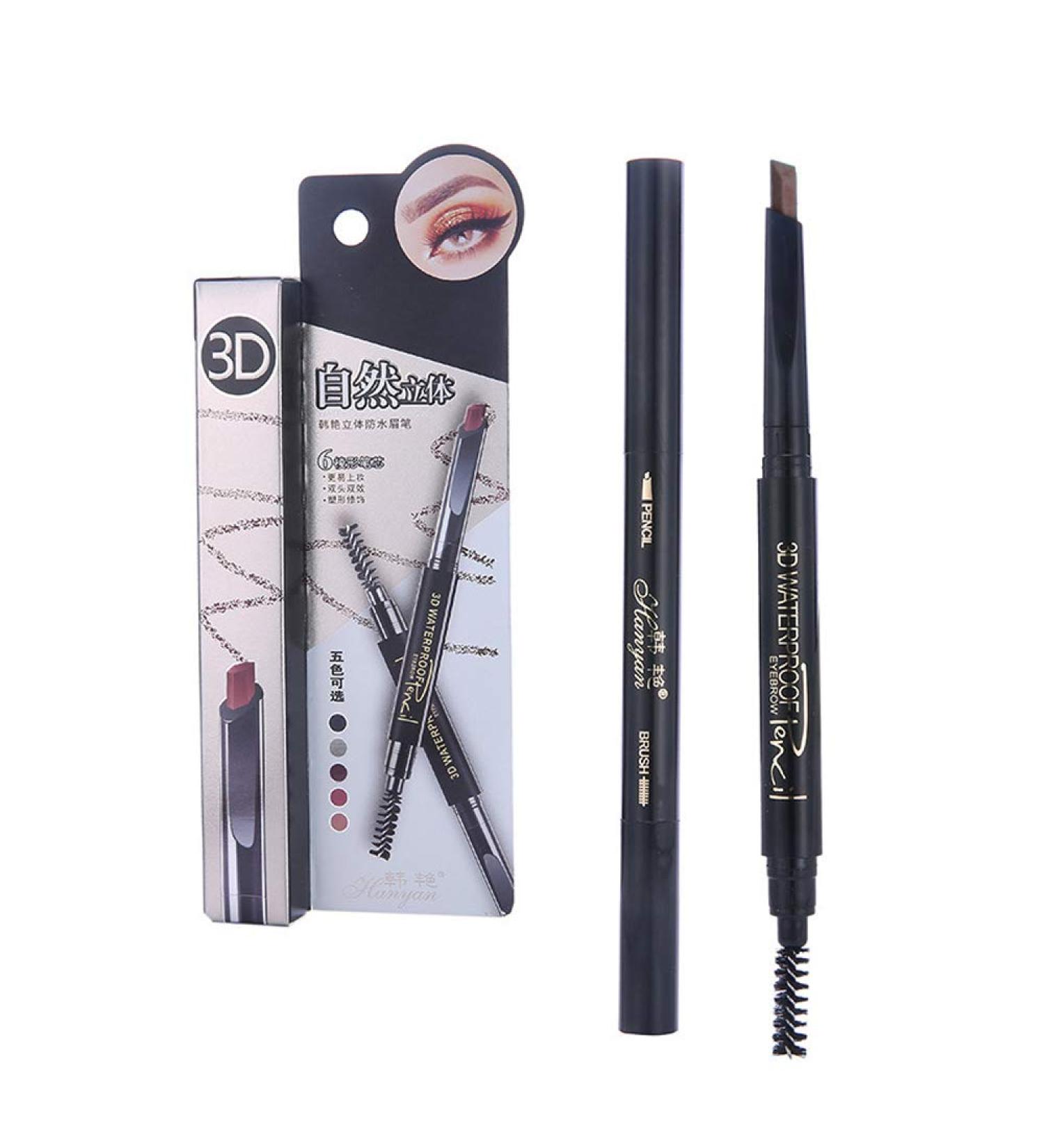 Clest F&H Auto Rotating Eyebrow Pencil Easy to Color Longwearing Eyebrow Definer Pencil-Dark Coffee - Buy Online on GoSupps.com