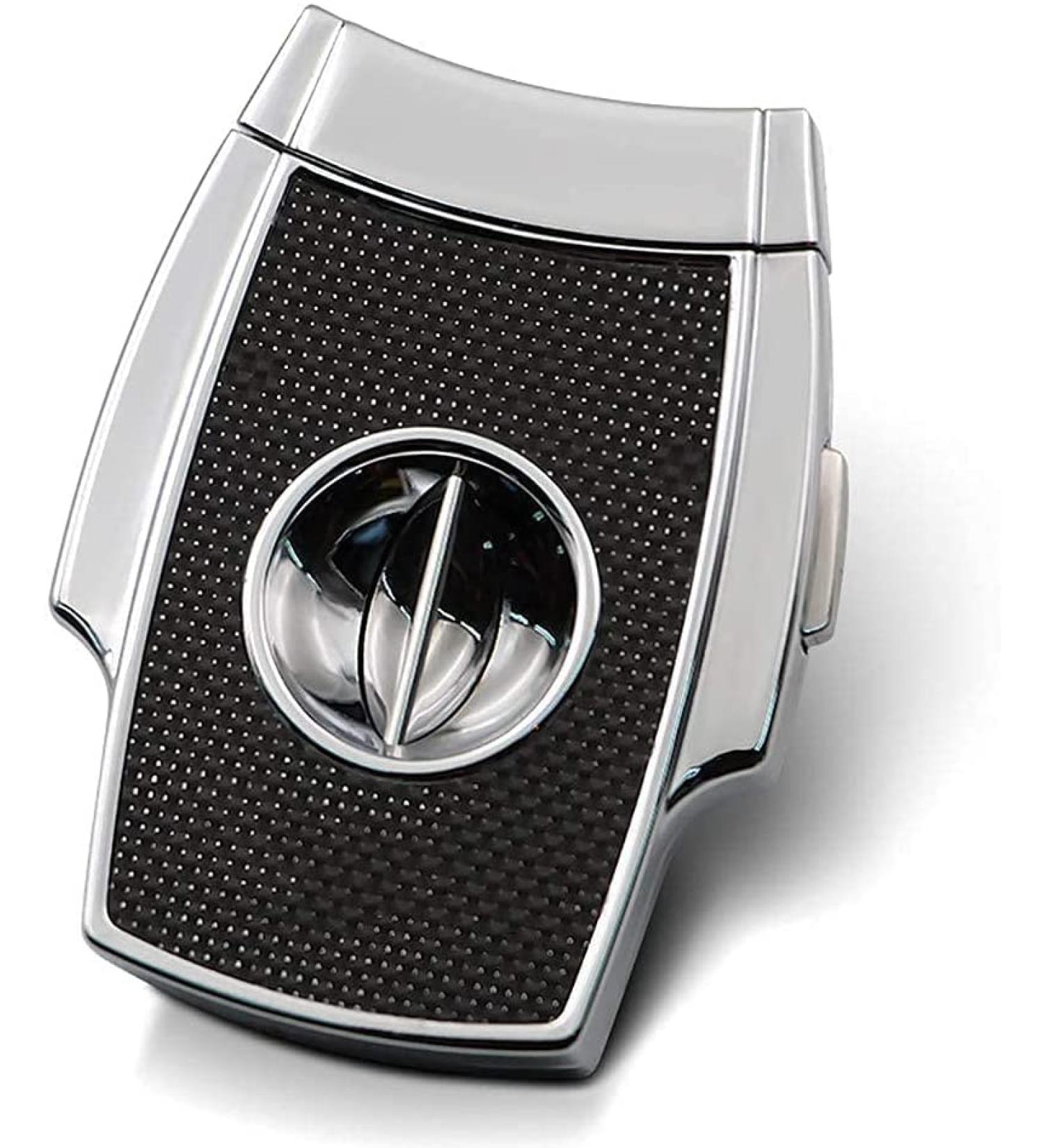 Cigar Cutter Accessories Cigar Portable V-Shaped Cigar Cigar Scissors Stainless Steel Carbon Fiber V-Shaped Blade Black - Buy Online on GoSupps.com