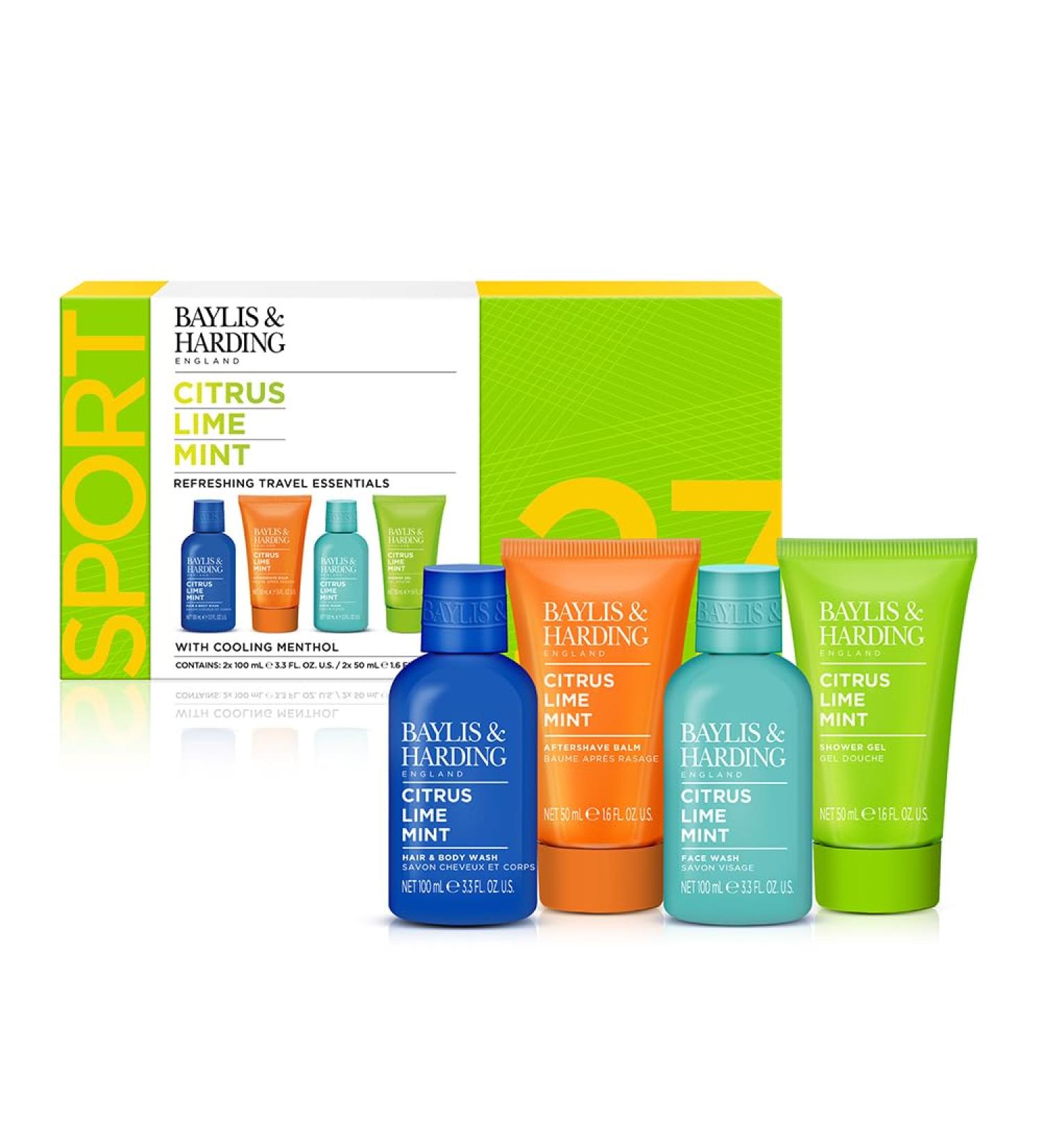 Baylis & Harding Citrus Lime & Mint Men's Travel Gift Set - Vegan Friendly (1 Pack) - Buy Online on GoSupps.com
