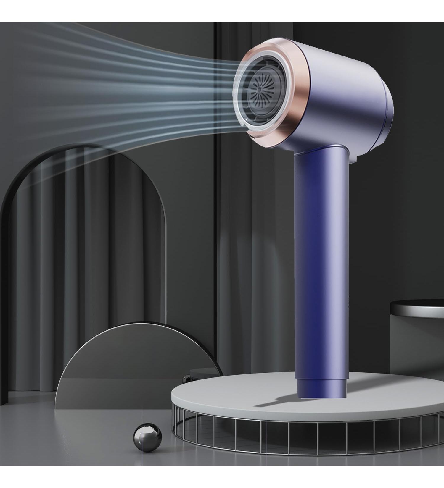 Professional Cordless Hair Dryer Constant Temperature Professional Blowdryer Low Noise Portable Travel Hair Dryers with Nozzle/Charging Stand Gifts for Women Blue - Buy Online on GoSupps.com