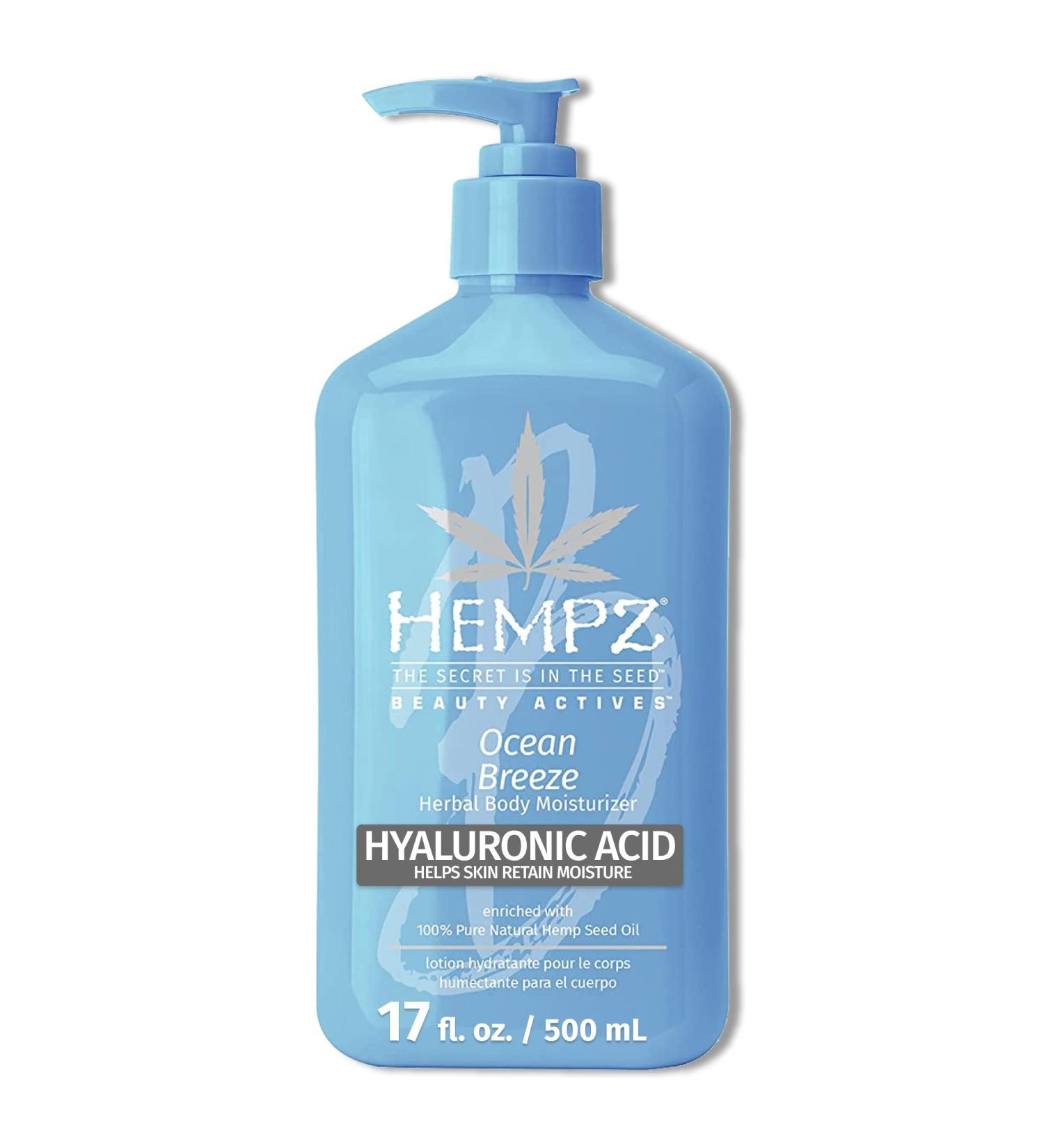Hempz Ocean Breeze Limited Edition Body Lotion 17oz - Shea Butter, Aloe, Hemp Seed Oil Moisturizer - Buy Online on GoSupps.com