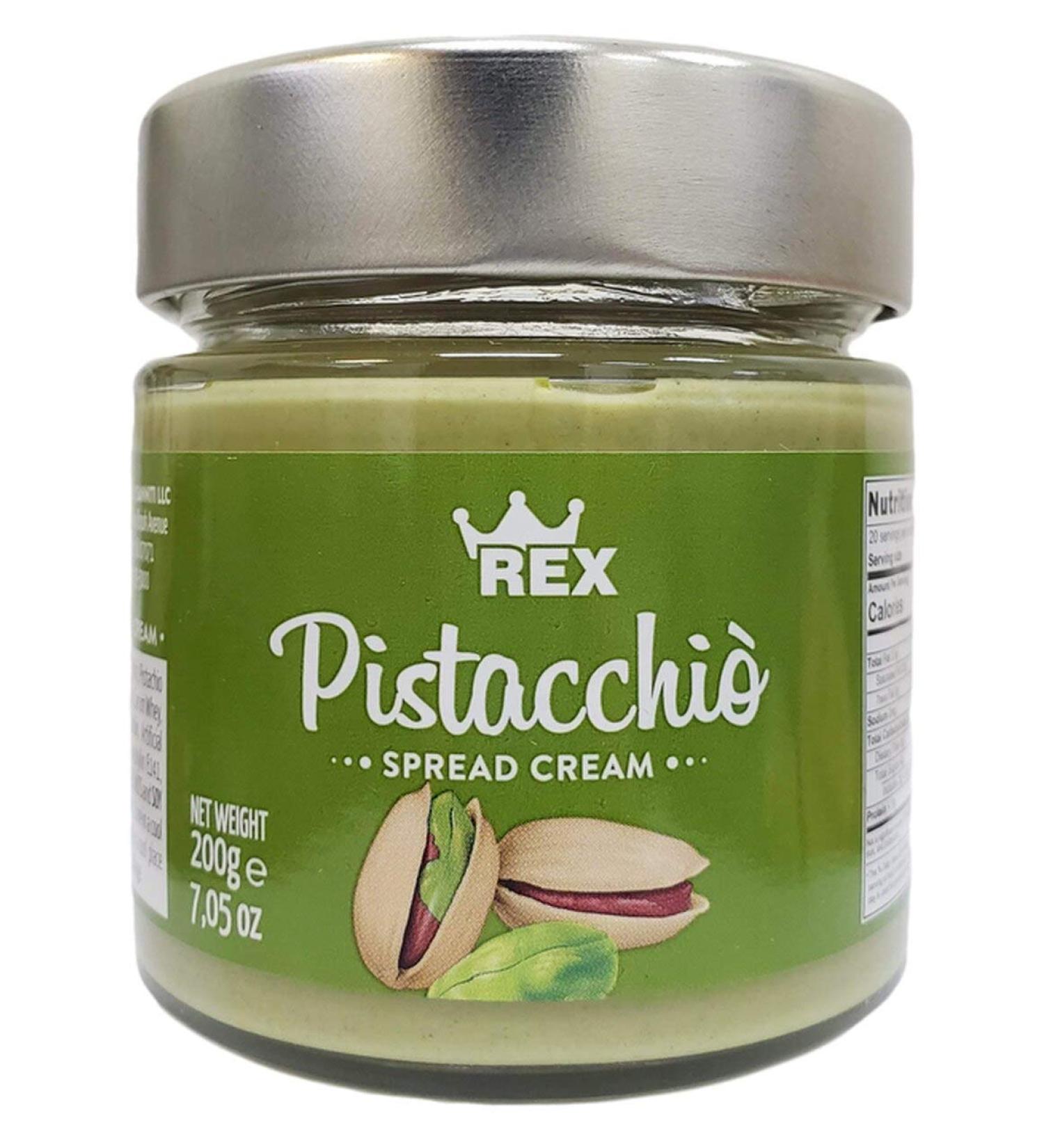 Rex Italian Cream of Pistachio Nut Spread 7.05 oz - Authentic Sicilian Flavor - Buy Online on GoSupps.com