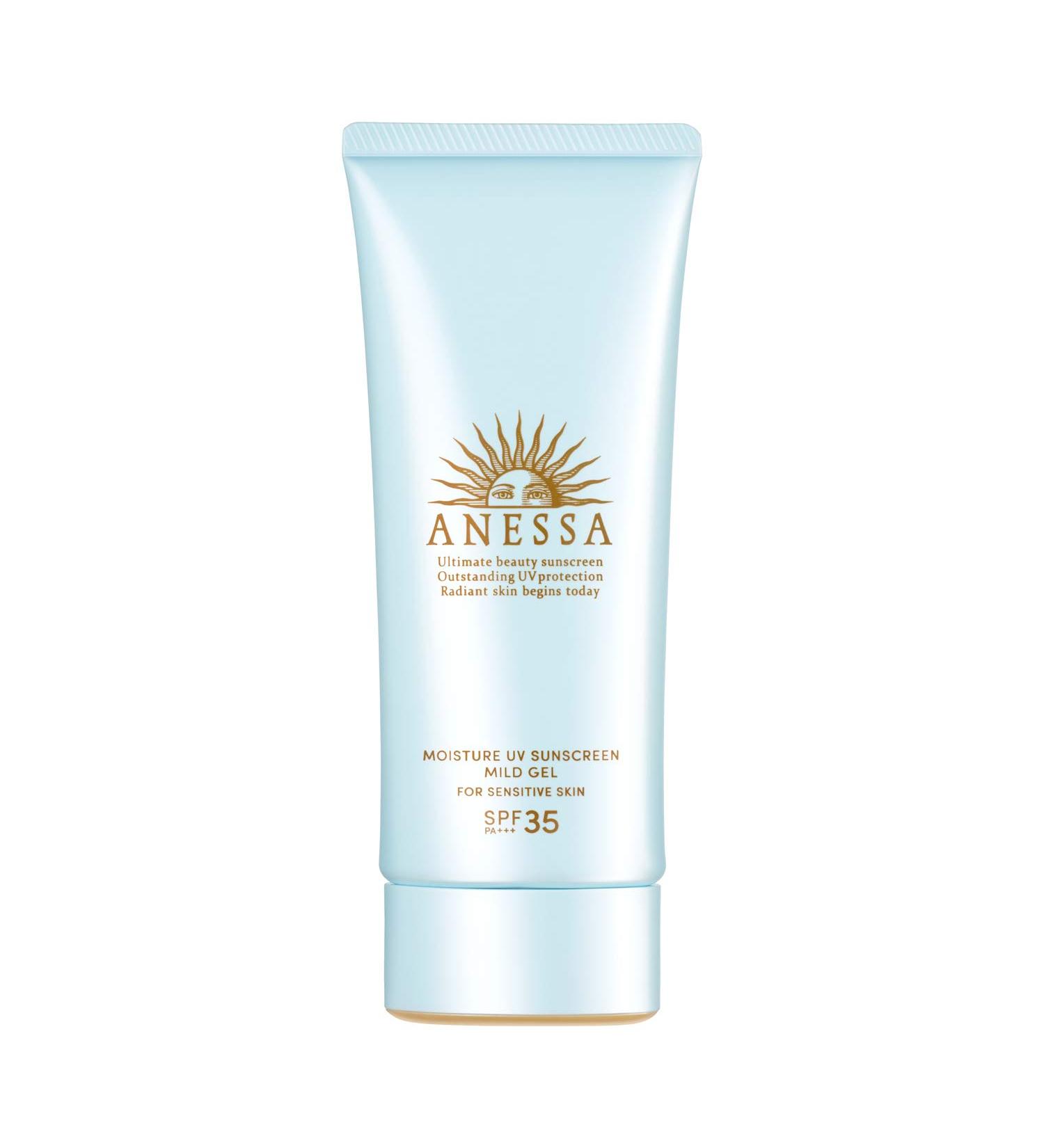 Shiseido Anessa Moisture UV Mild Gel Sunscreen SPF35 PA+++ 90g/3.2 oz (2021 Version) - Buy Online on GoSupps.com