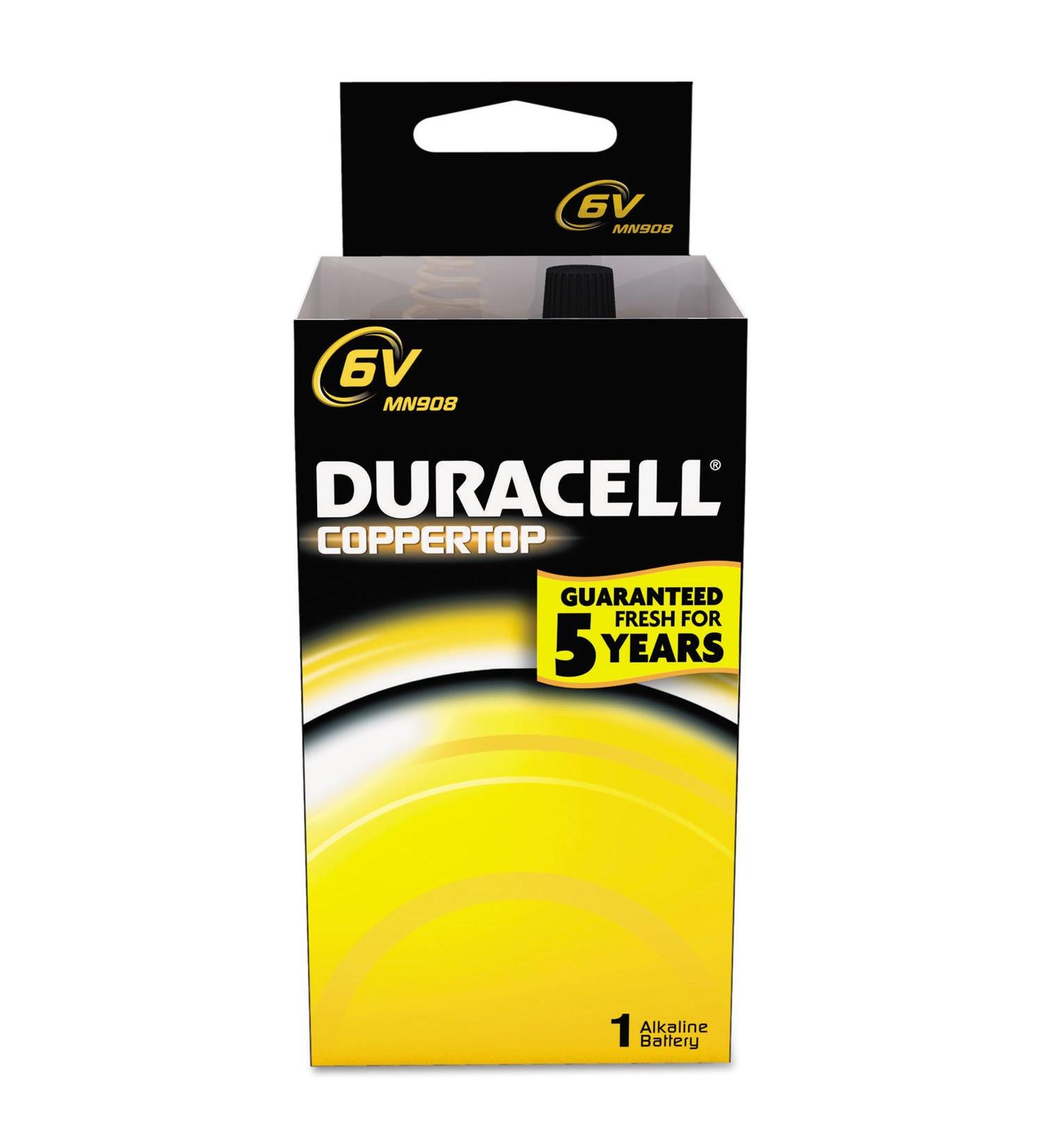 Duracell MN908 Coppertop 6-Volt Alkaline Lantern Battery - Long-Lasting Power for Your Devices - Fast International Shipping - Buy Online on GoSupps.com
