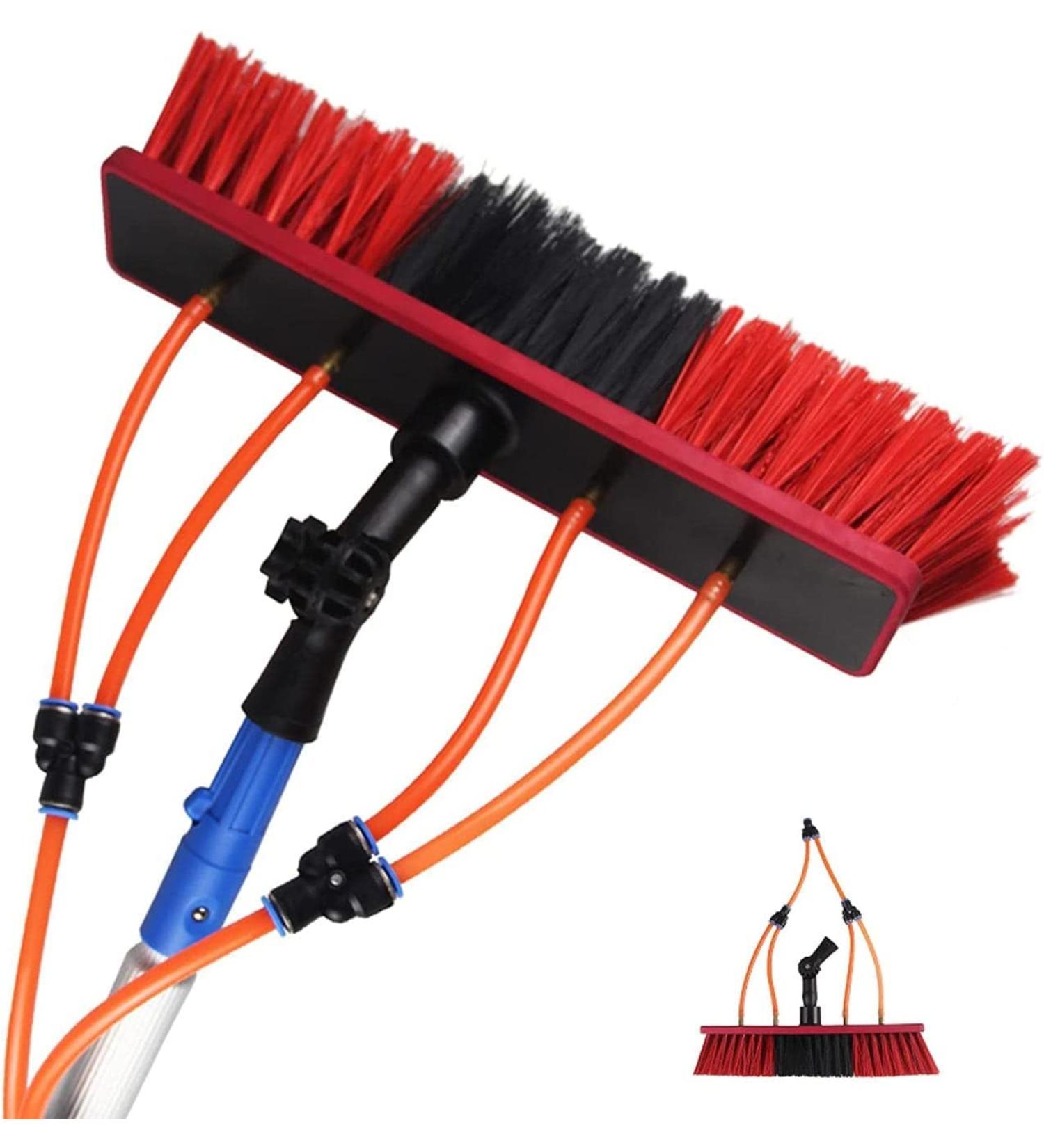 Water Fed Window Cleaning Pole Telescopic Pole 30cm Brush 8m Pole Window Cleaning Telescopic Extension Poles For Window Cleaning 35cm Brush Head 5M/17FT - Buy Online on GoSupps.com