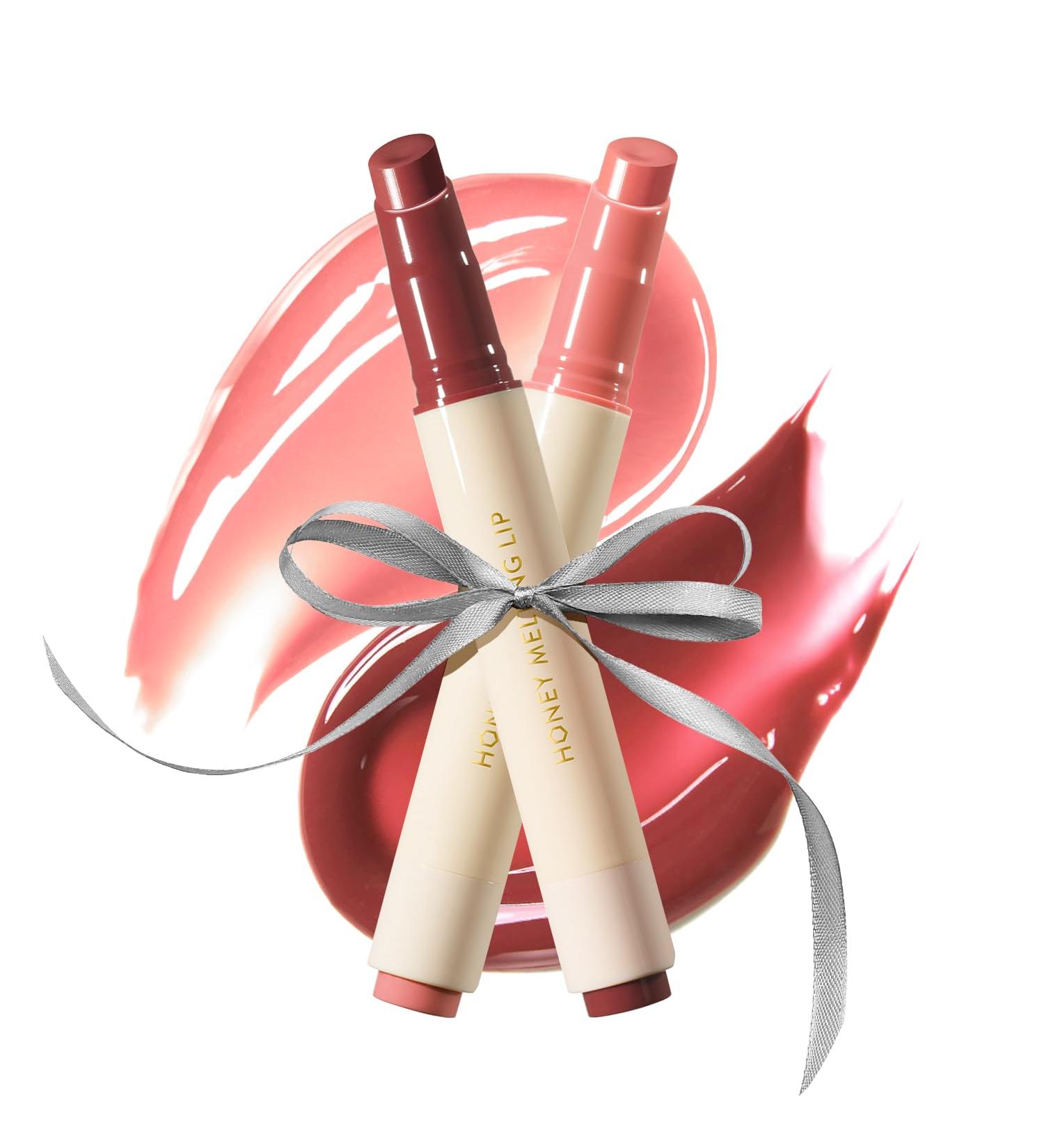 Nature Republic Honey Melting Lip (FIG & PLUM) Duo Set - Moisturizing Tinted Lip Balm Sheer Tint Glowy Finish Stocking Stuffers - Buy Online on GoSupps.com