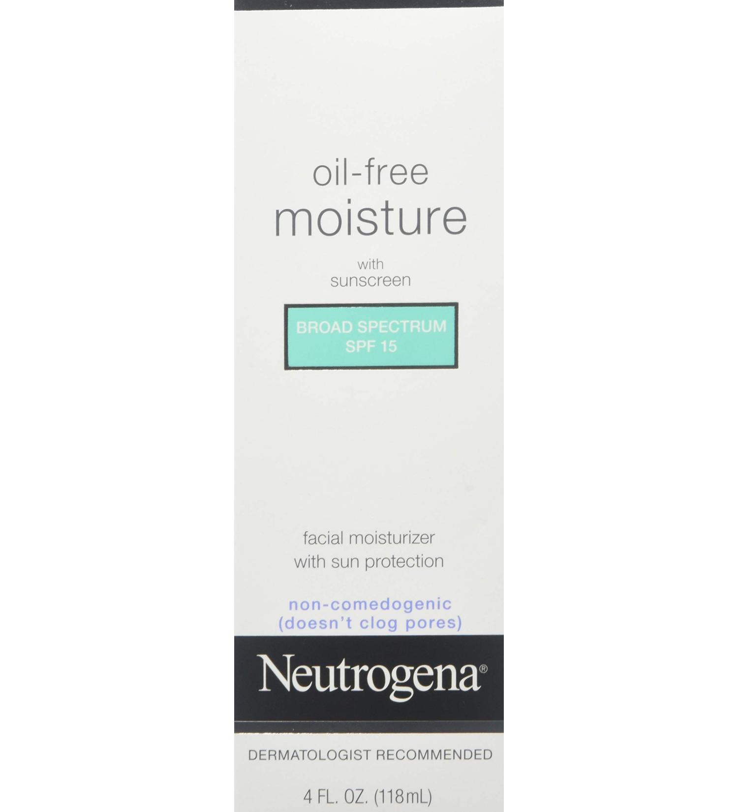 Neutrogena Oil-Free Daily Moisturizer & Neck Cream SPF 15 - 4 fl. oz (Pack of 3) - Buy Online on GoSupps.com