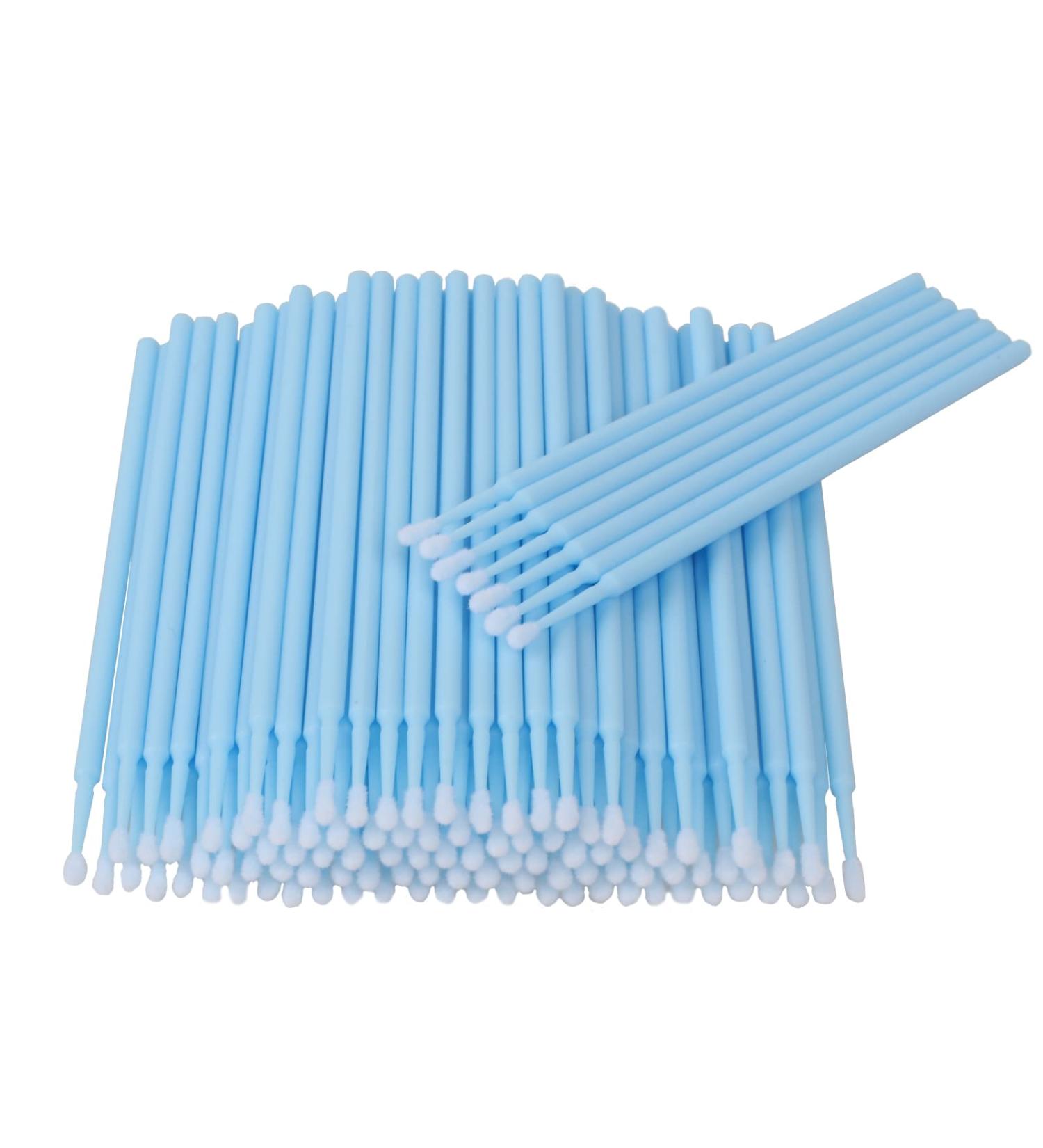 Fenshine 100pcs Micro Applicator Brushes Disposable Eyelash Extension Micro Brushes for Eyelash Extension (BLUE)