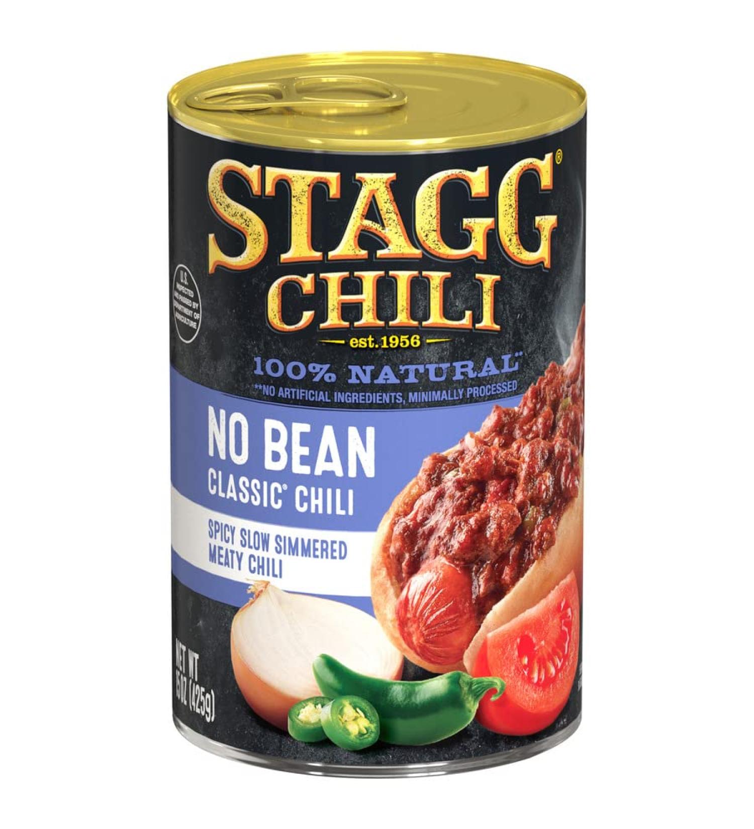 Stagg CLASSIC Chili No Beans 15 oz (12-Pack) - Delicious and Convenient Option for Chili Lovers - Buy Online on GoSupps.com