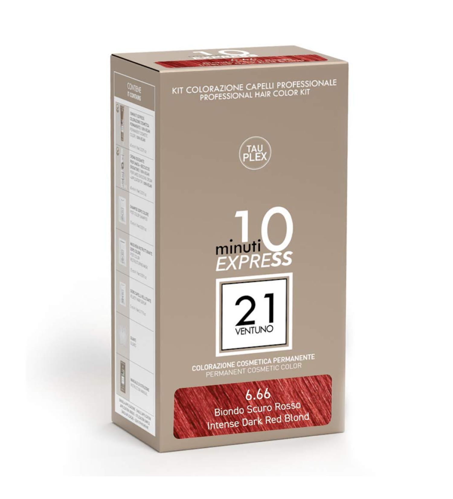 21 Ventuno Professiona Hair Dyeing Kit 6.66 Intense Red Dark Blonde - Buy Online on GoSupps.com