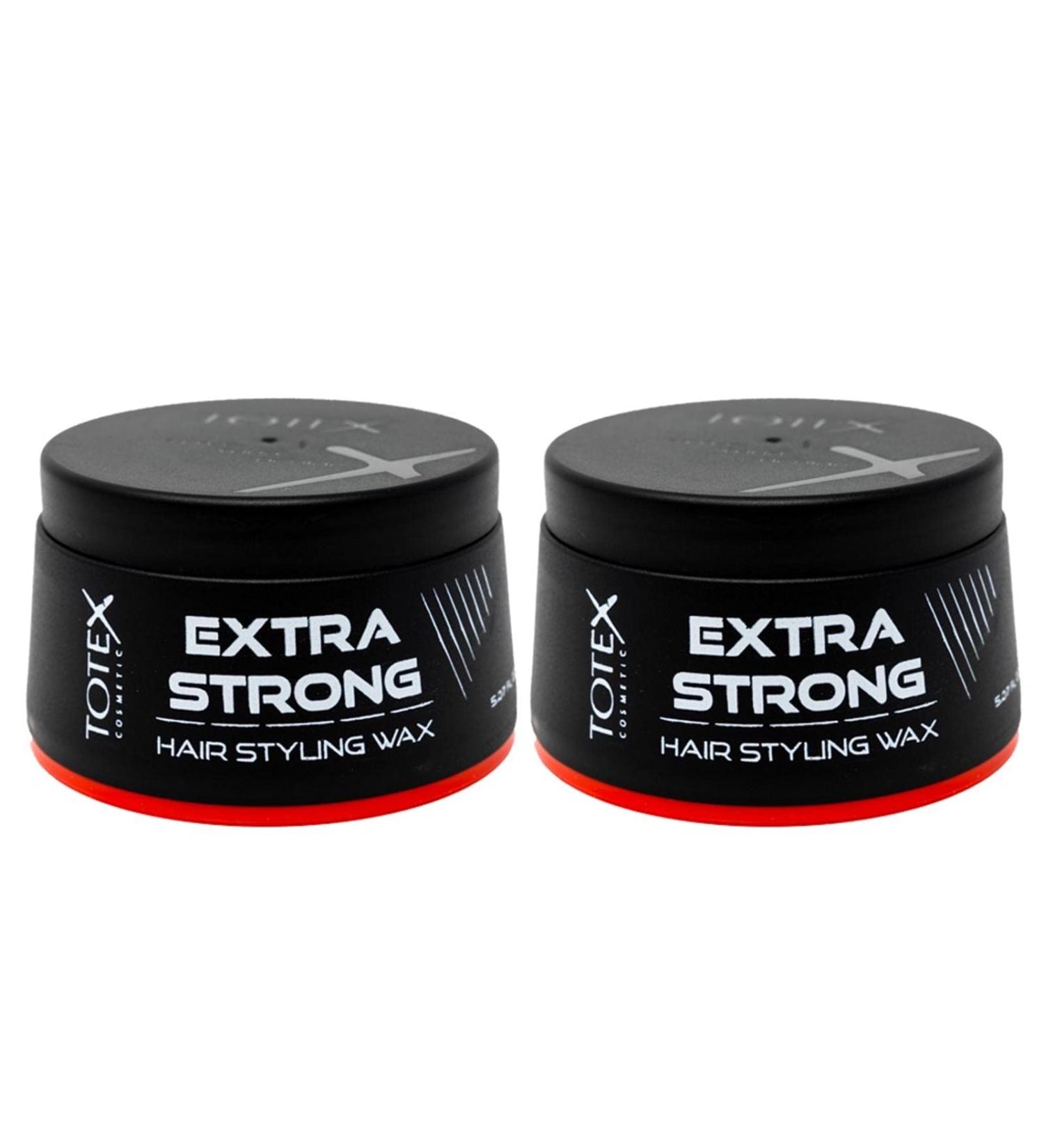 Totex Extra Strong Hair Wax - 150ml (2 Pack) | Maximum Control Shiny Look Deep Blue Fragrance - Perfect Hair Styling Solution - Buy Online on GoSupps.com