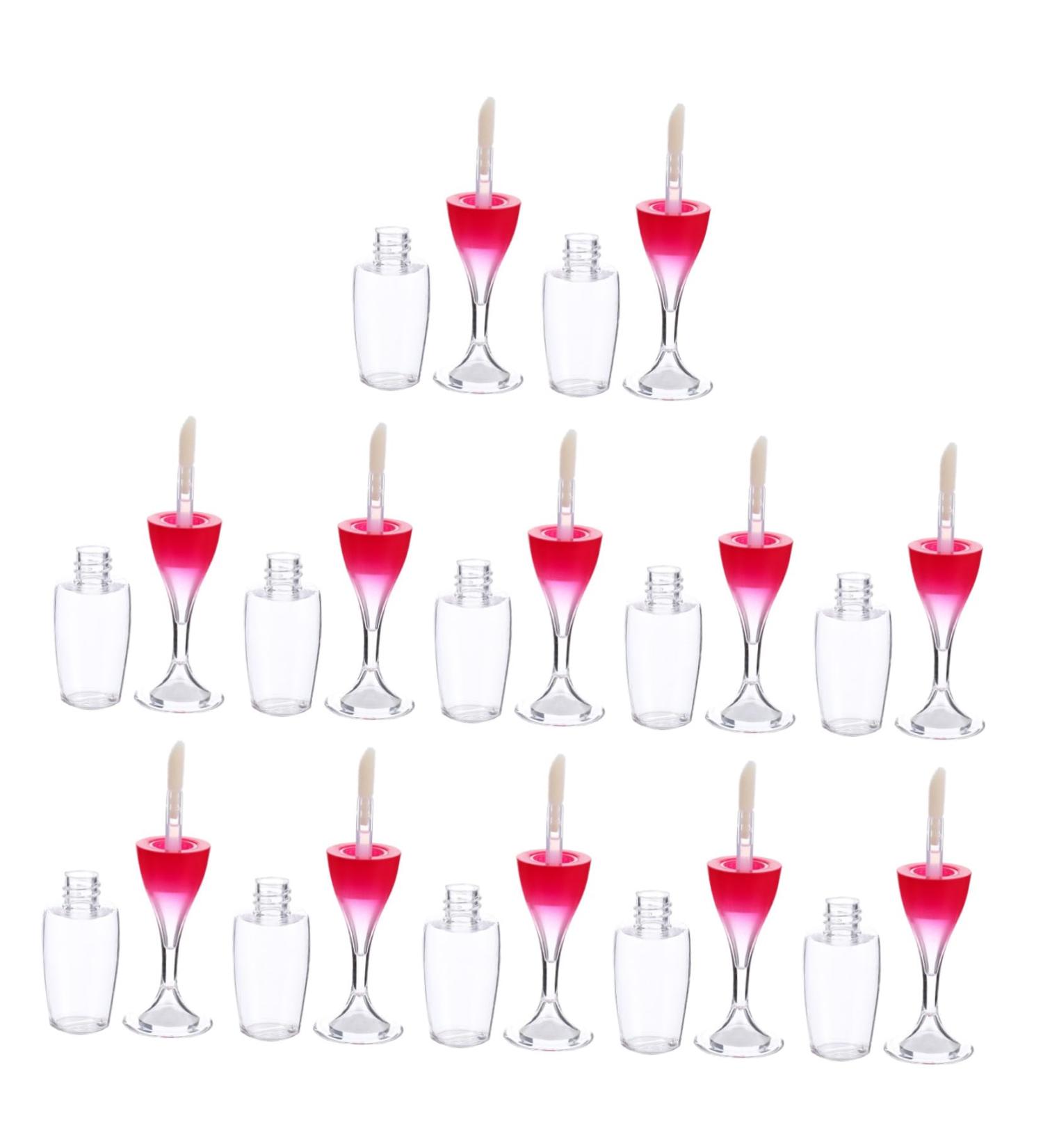 SOIMISS Lot De 12 Tubes De Brillant L vres Mini 8 Ml Forme Verre Vin Rouge Rechargeables Portable Pour Cosm tiques Bouchons - Buy Online on GoSupps.com