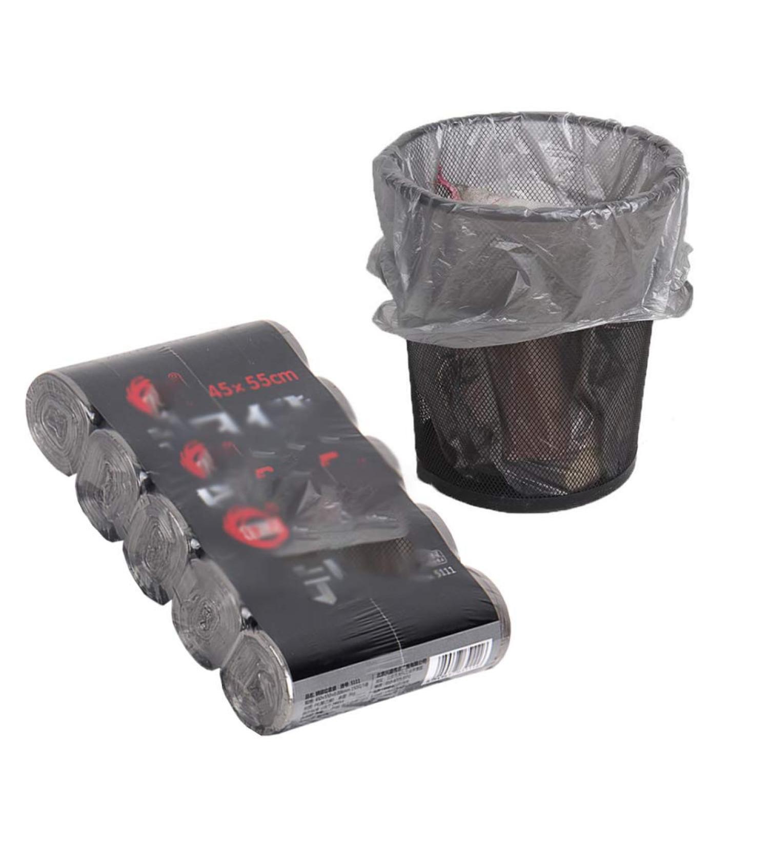 5 Rolls of Trash Bags Kitchen Garbage Bags Dustbin Rubbish Bag Trash Can Lining Dry Wet Separation Plastic Bin Liners - Buy Online on GoSupps.com