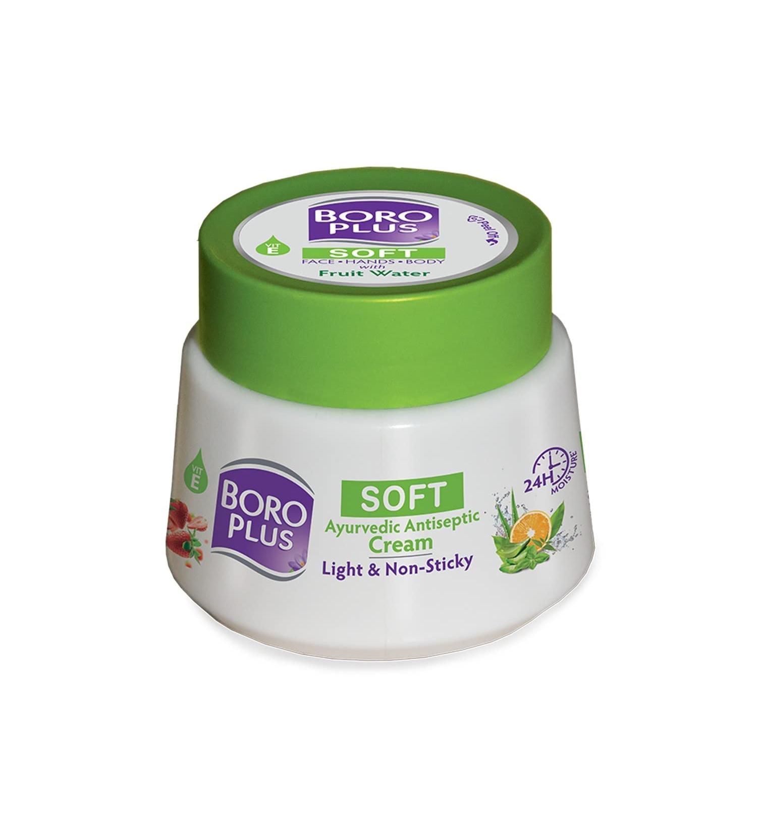 HerbalDeal BoroPlus Soft Antiseptic Cream | Light & Non-sticky | Provides 24 hour moisturisation|Ayurvedic Cream for all seasons -100 ml - Buy Online on GoSupps.com