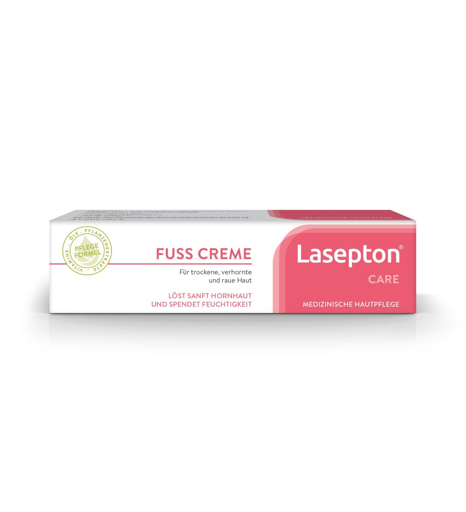  Lasepton Lasepton Foot Cream 75ml: intensive moisturizing care with 12% urea cream for very dry feet and cracked heels against calluses fissures and pressure points - Buy Online on GoSupps.com