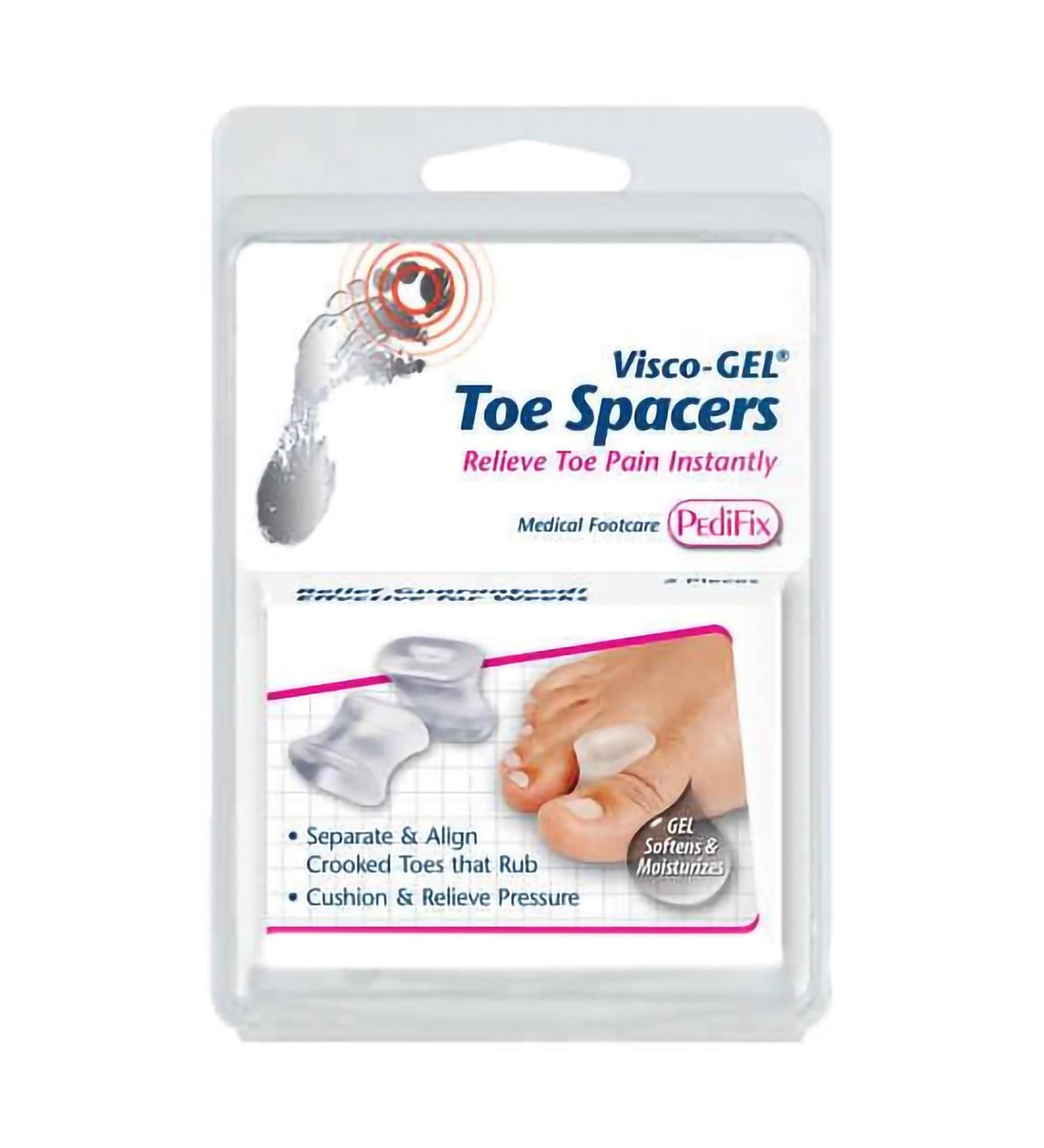 Pedifix Gel Smart Visco-gel Toe Spreaders - Medium Size - 4 Pack - Buy Online on GoSupps.com