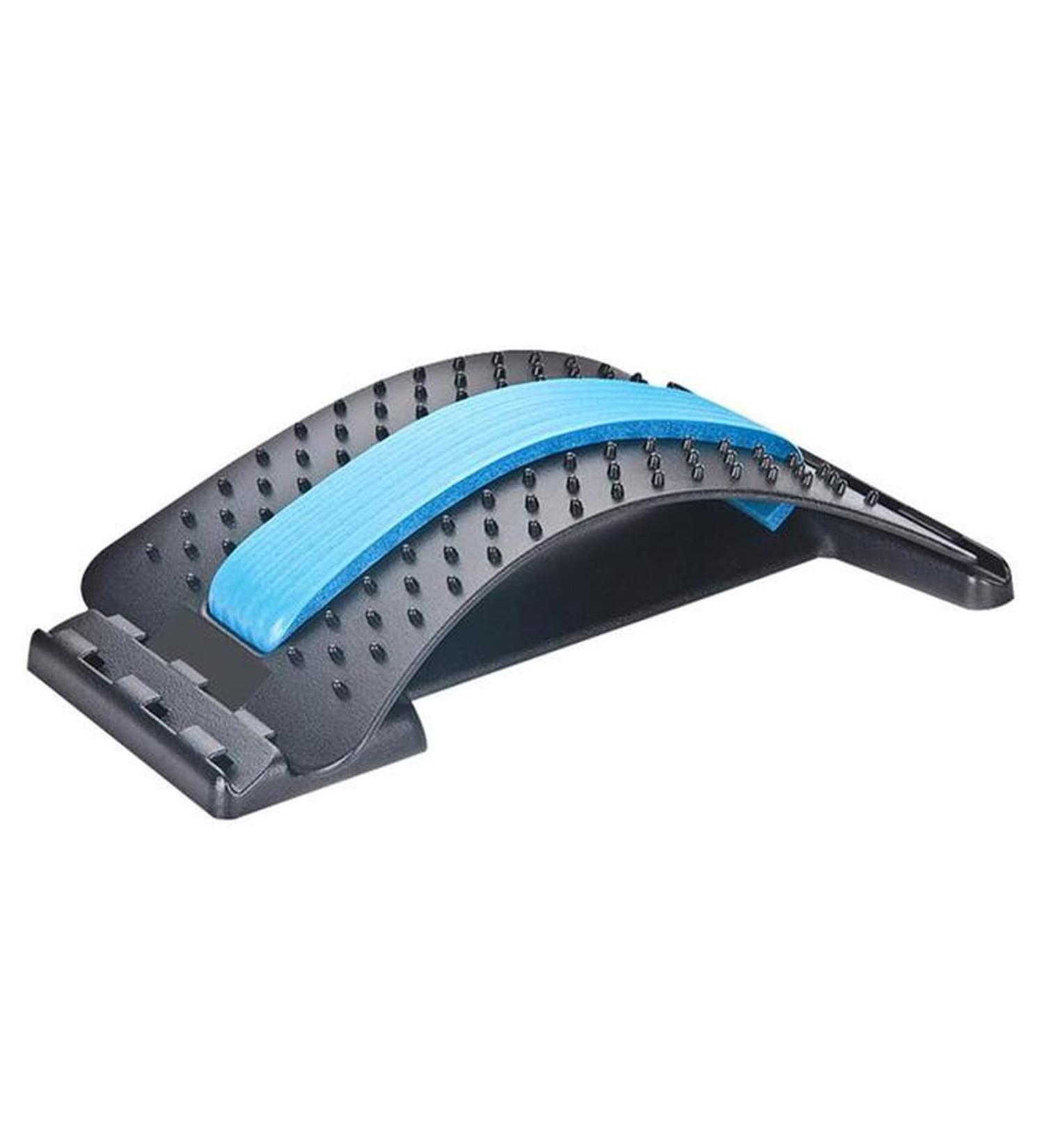 Backer 1 Piece Back Stretch Equipment Massager - Lumbar Spine Relaxation & Pain Relief | Blue Fitness Gear - Buy Online on GoSupps.com