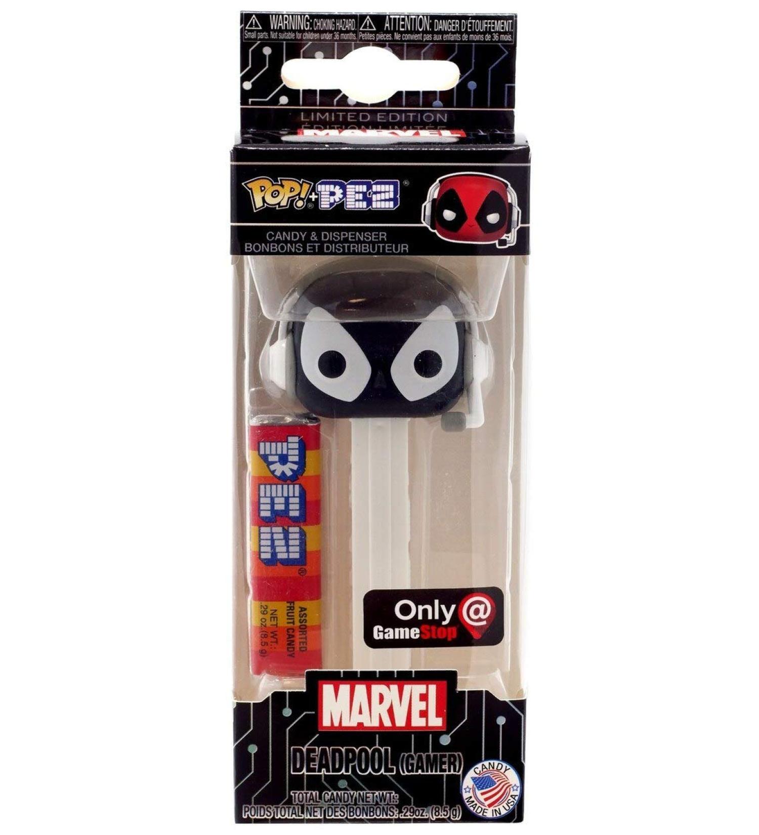 Funko Pop! Pez: Marvel - Deadpool (Gamer) Exclusive White & Black