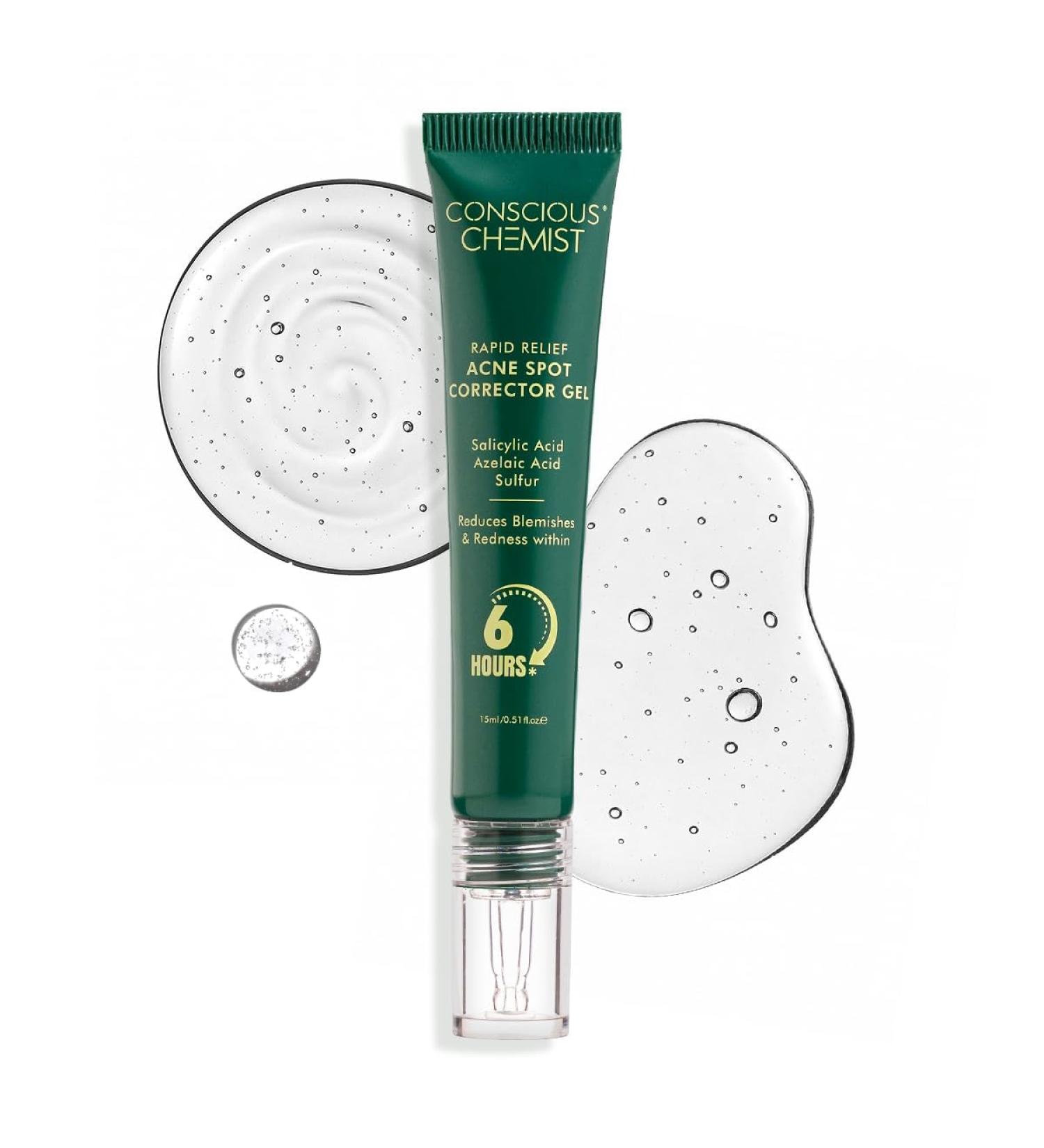 C.o.n.s.c.i.o.u.s C.h.e.m.i.s.t Rapid Relief Acne Spot Corrector Gel Salicylic Acid Azelaic Acid Sulfur 6 Hours 15ml - Buy Online on GoSupps.com