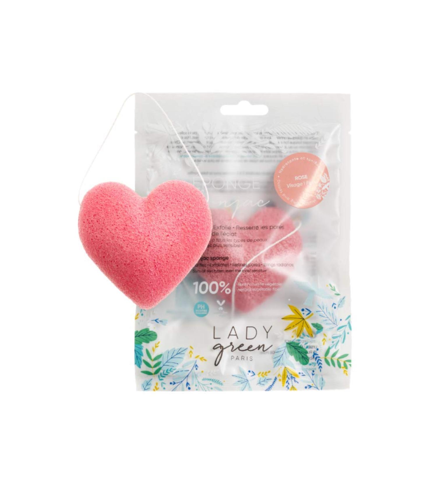 Shop Lady Green Limited Edition Pink Sponge | Eco-Friendly Beauty Tool for All Skin Types - Buy Online on GoSupps.com