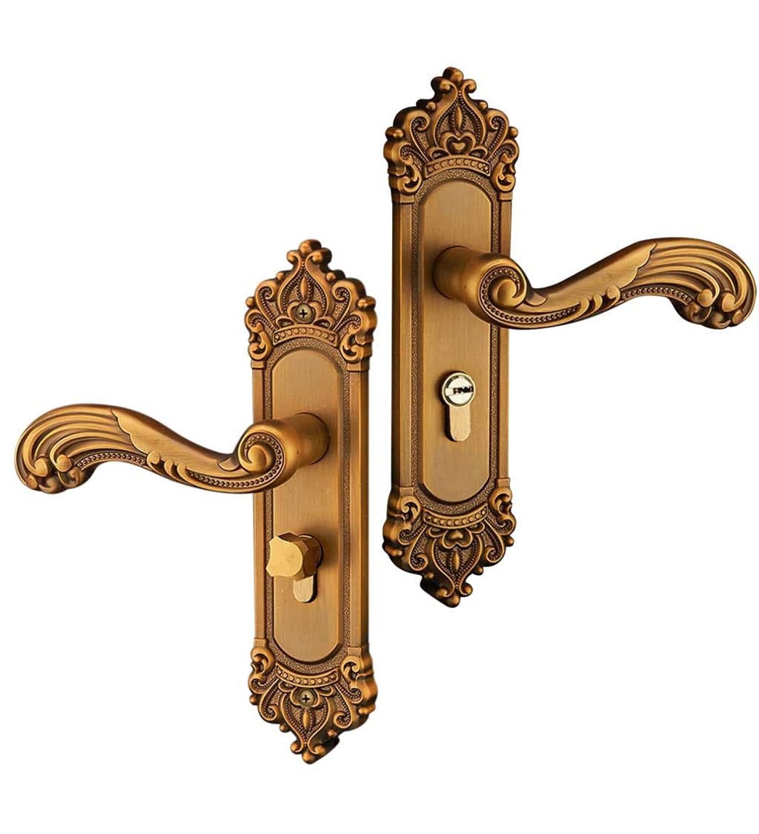Door Locks Indoor Bedroom Doors Household Copper-Wood Door Locks Universal Mortise Locks Interior Doors - Buy Online on GoSupps.com