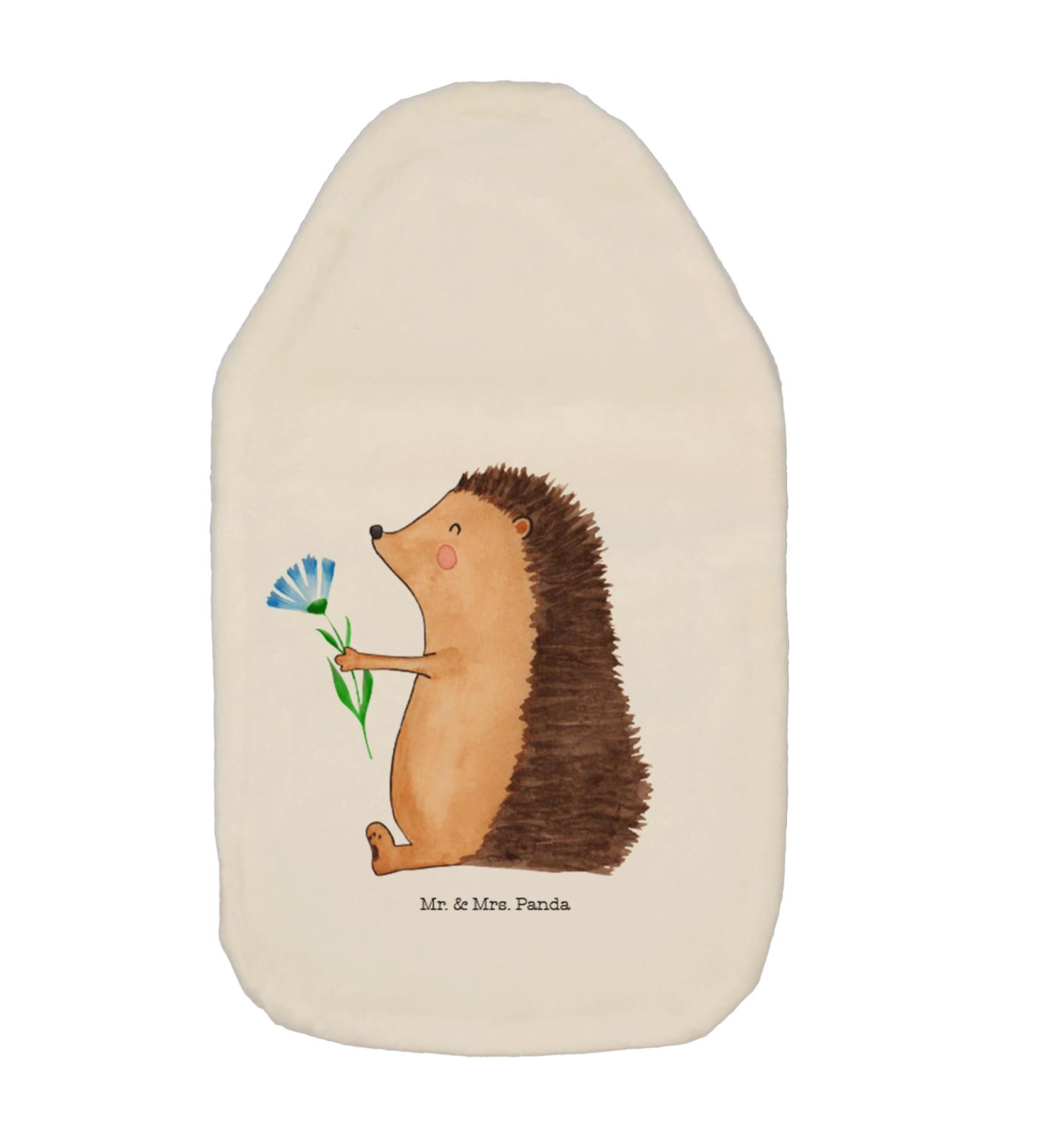 Mr. & Mrs. Panda Heat Bottle Igel Flowers | Funny Sayings & Gift Ideas | Hot Water Bottle for Kids & Get Well Soon - Buy Online on GoSupps.com