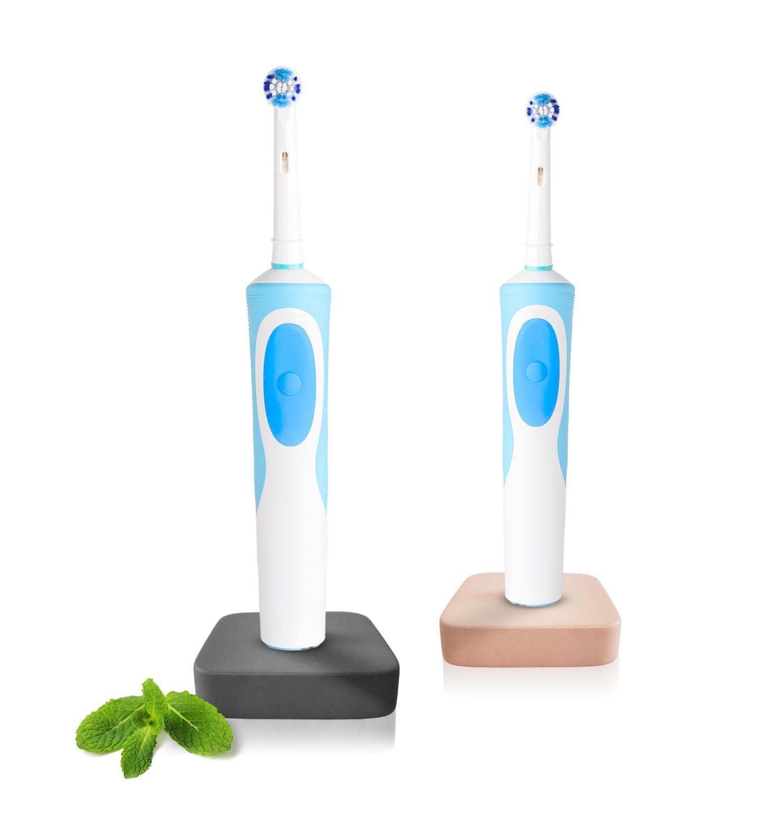 Buy Dabblu Toothbrush Holder | Modern Concrete Design for Oral-B Electric Toothbrush | Anti-Slip Stylish Gray & Ros | Order Now for Elegant Bathroom Decor - Buy Online on GoSupps.com